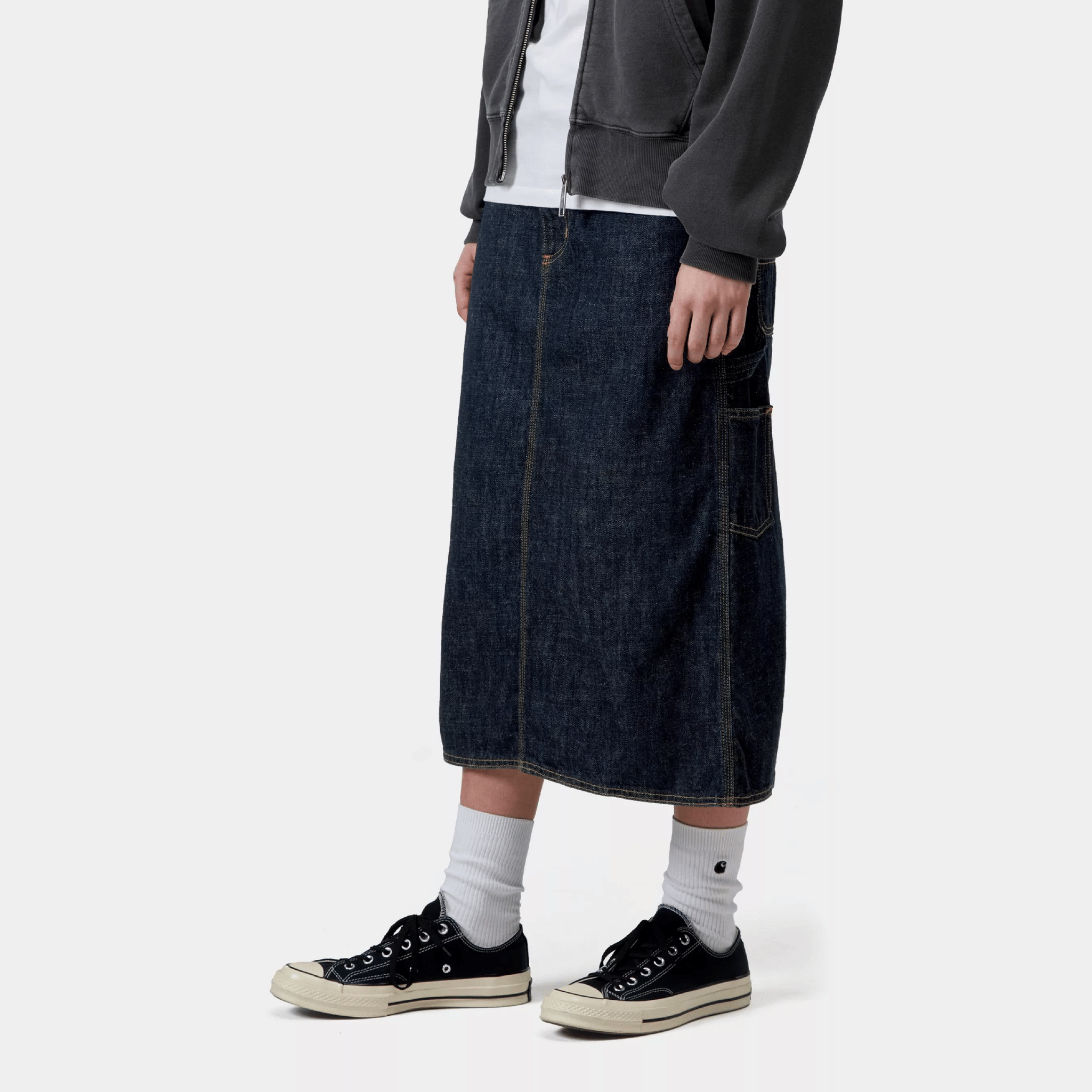 Carhartt WIP W' SINGLE KNEE SKIRT (BLUE RINSED)