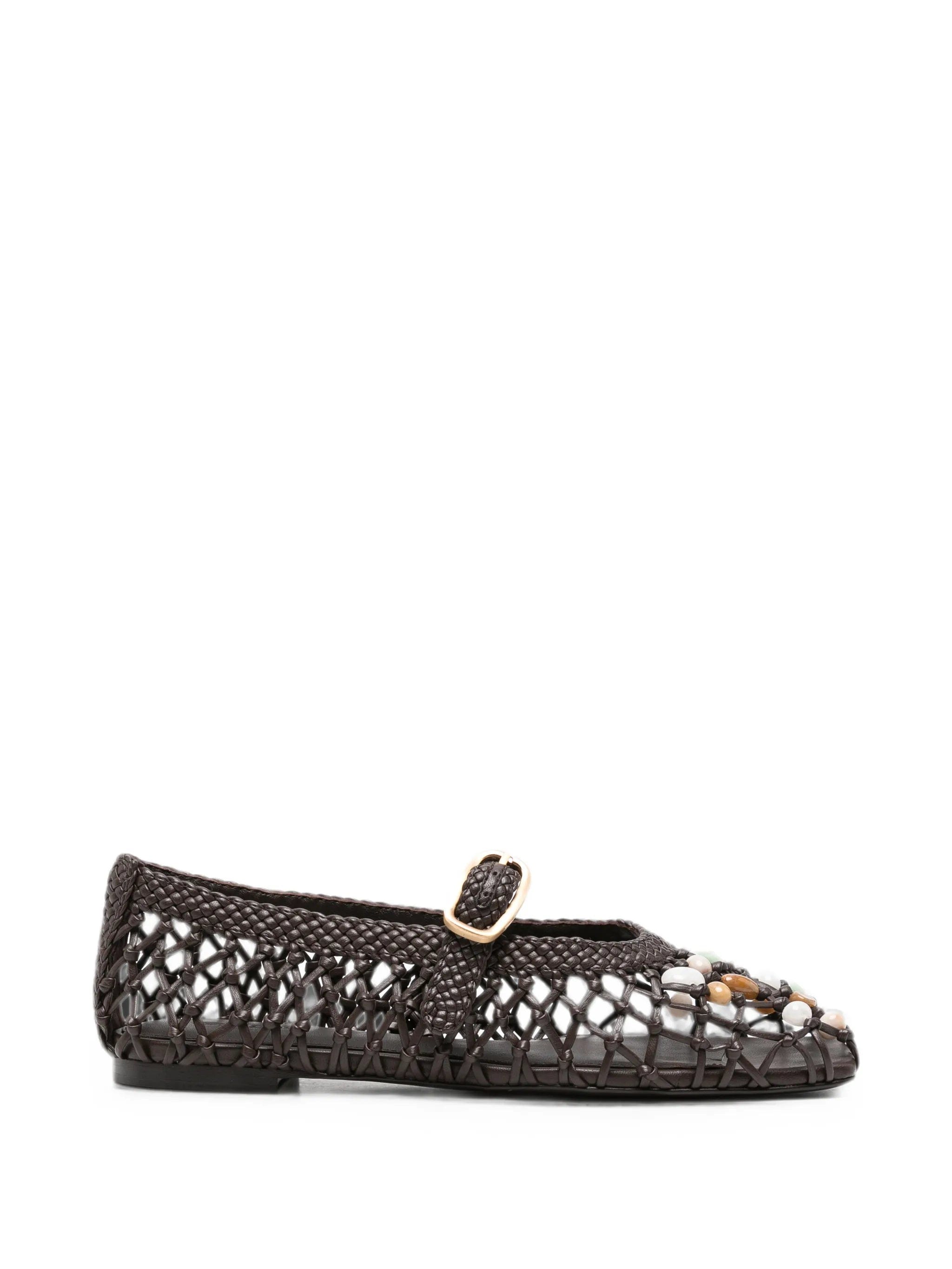 Cult Gaia Mercier bead - embellished ballet flats