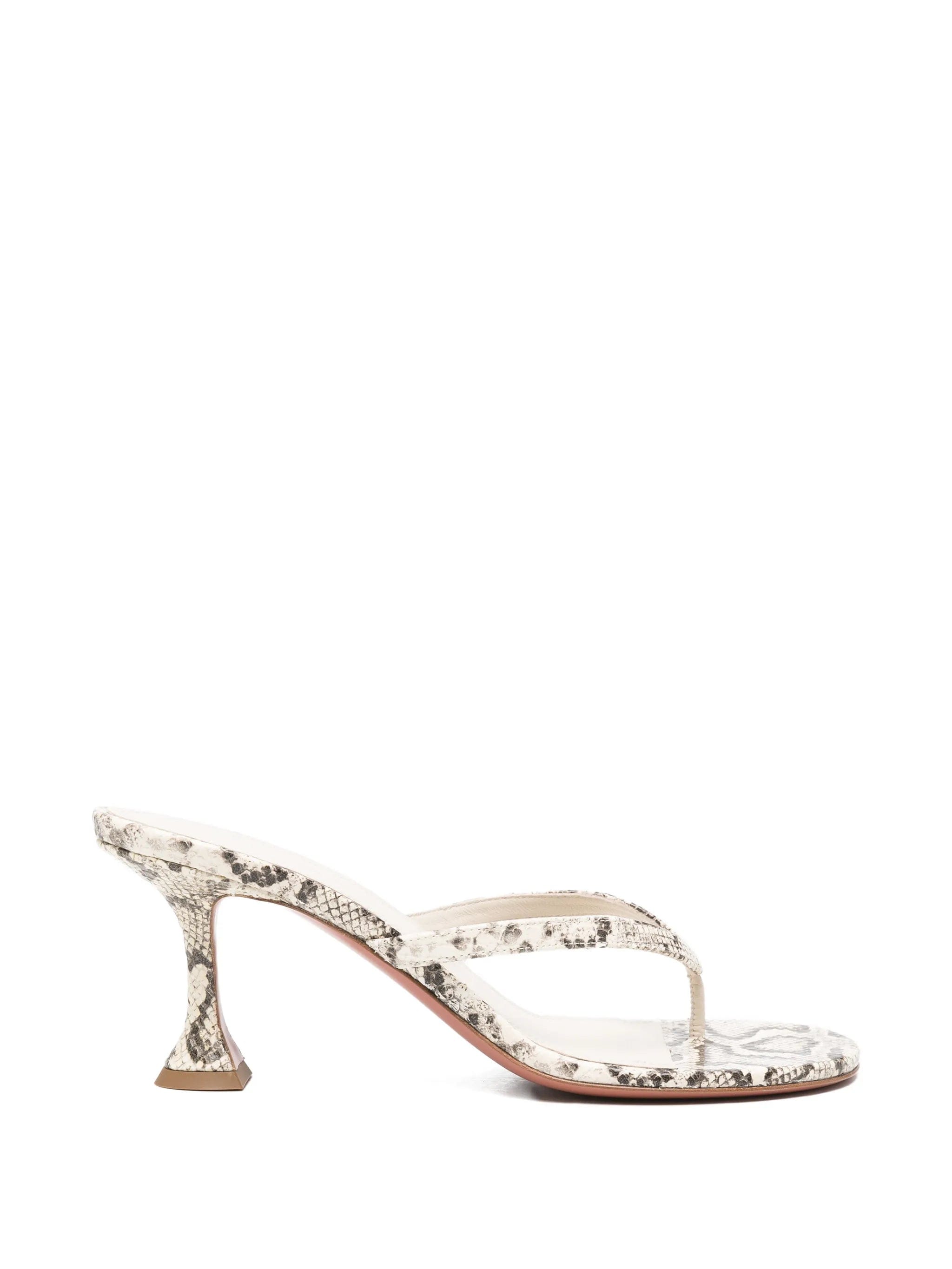 Amina Muaddi Juliette snake - effect sandals