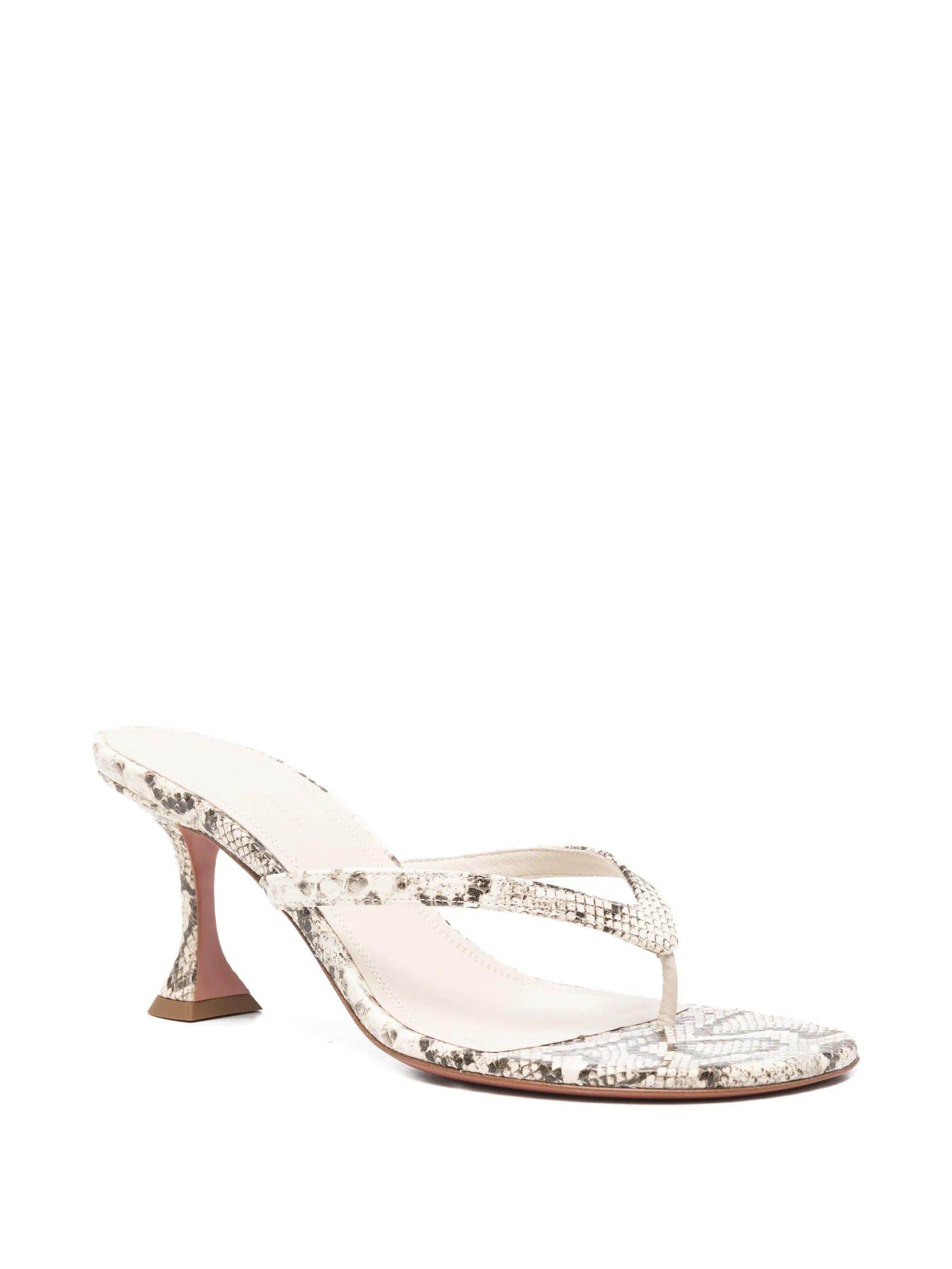Amina Muaddi Juliette snake - effect sandals