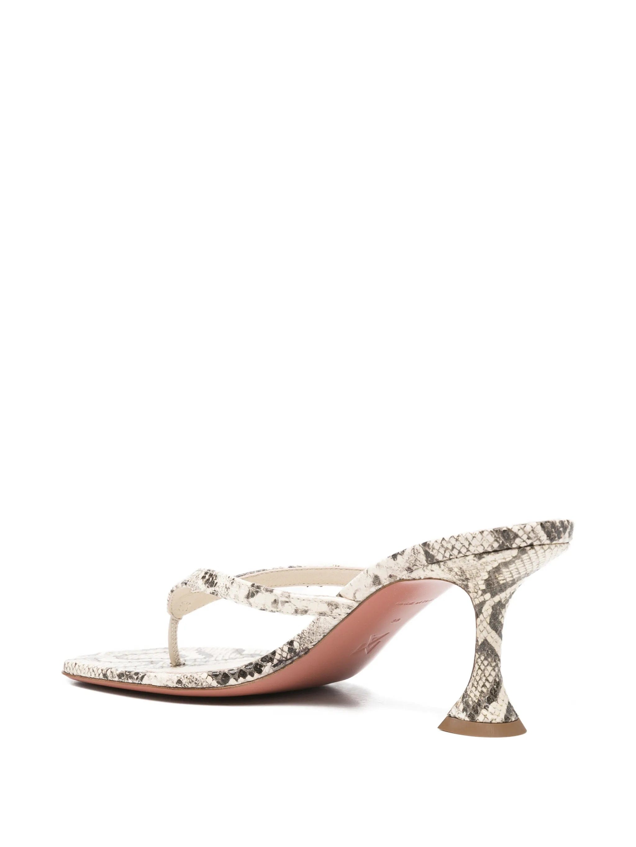 Amina Muaddi Juliette snake - effect sandals