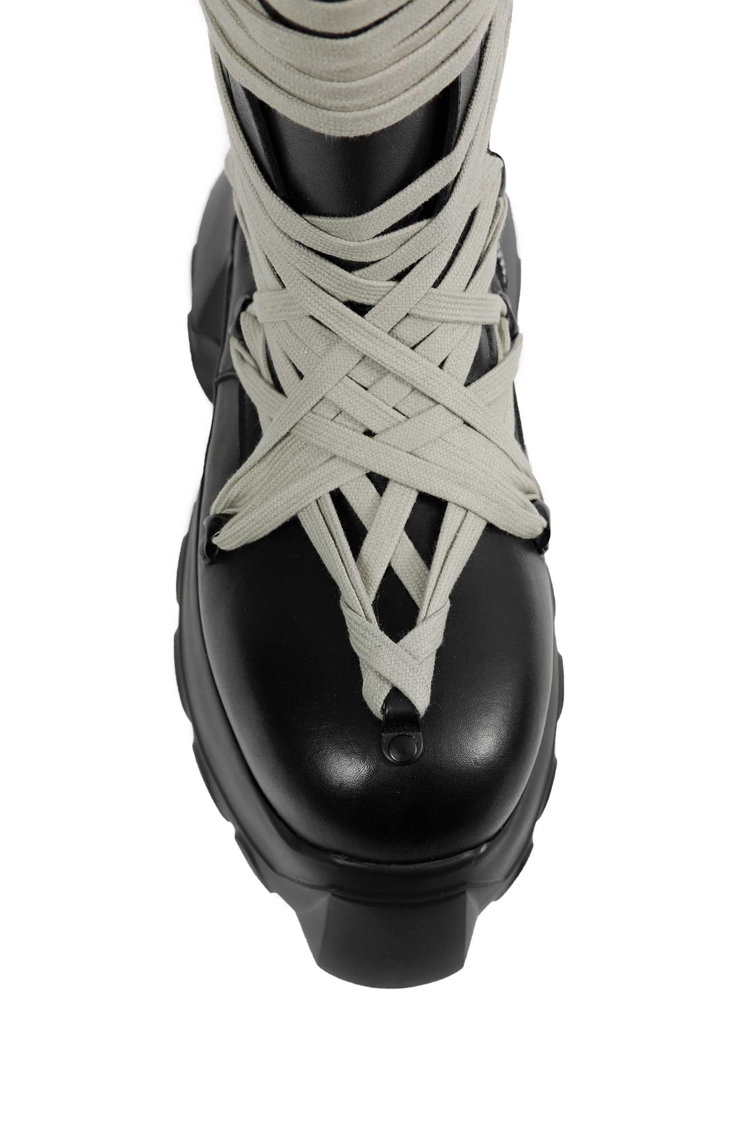 RICK OWENS Tower Megalace Tractor Boots