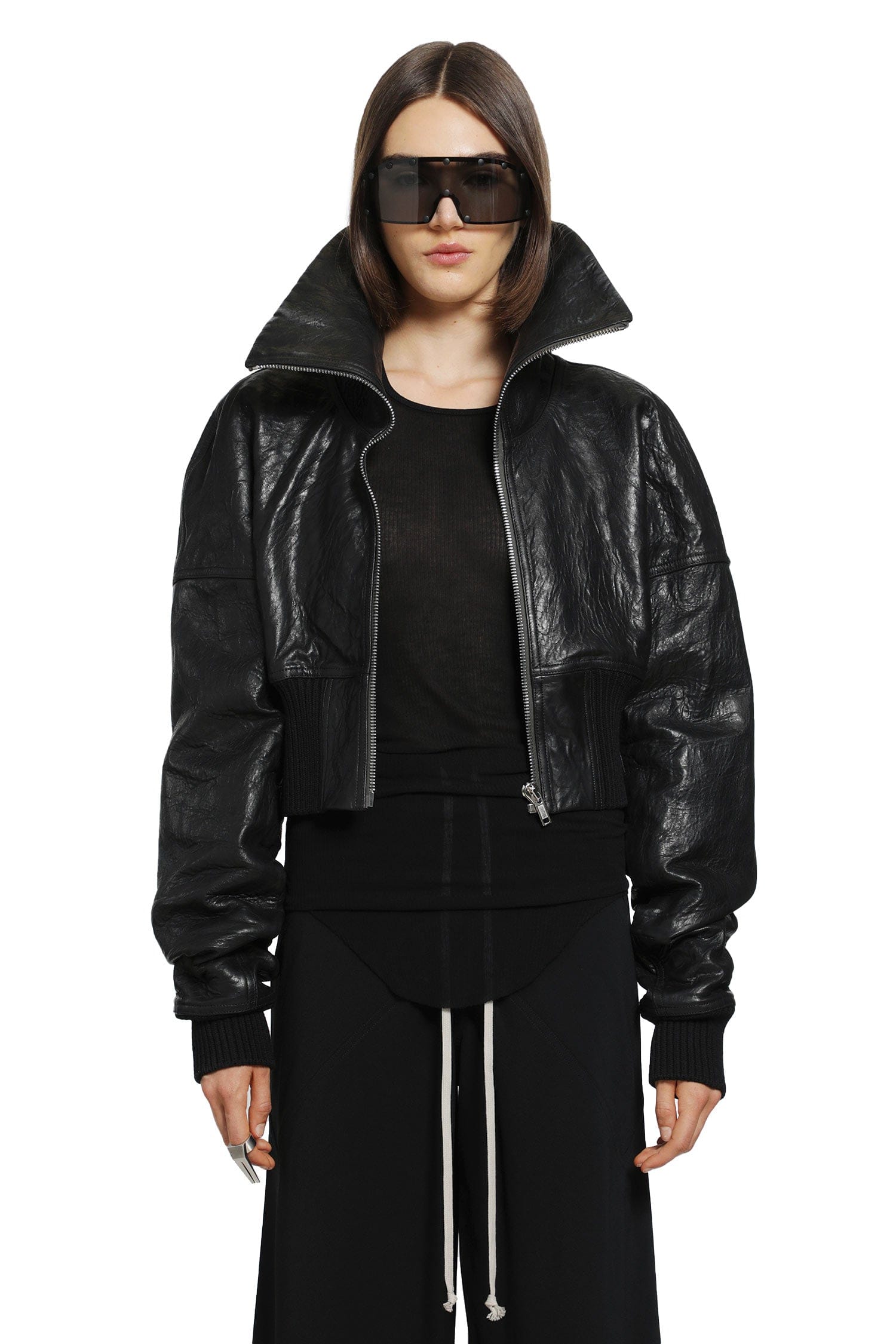 RICK OWENS Tower Dracuflight Cropped Bomber