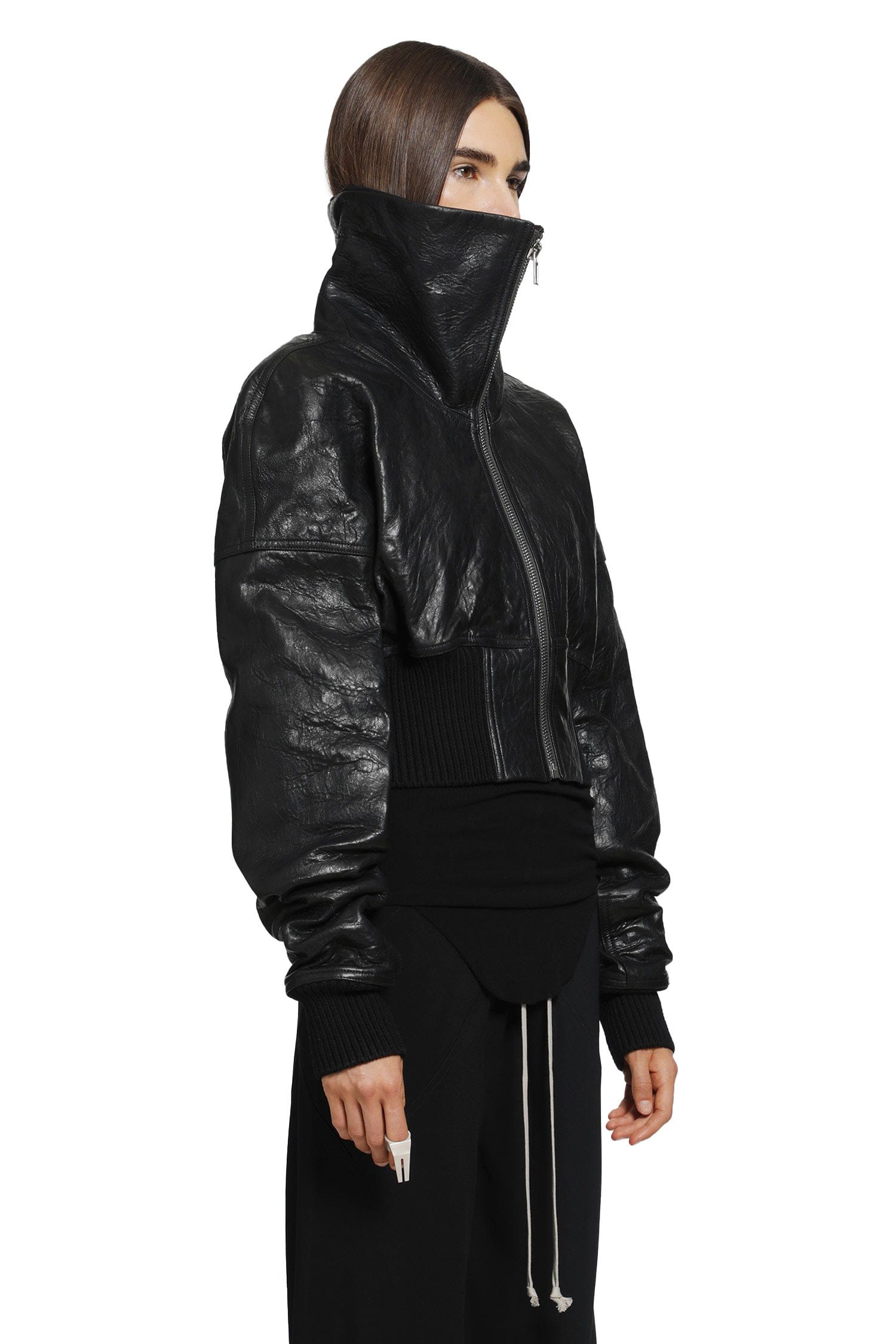 RICK OWENS Tower Dracuflight Cropped Bomber