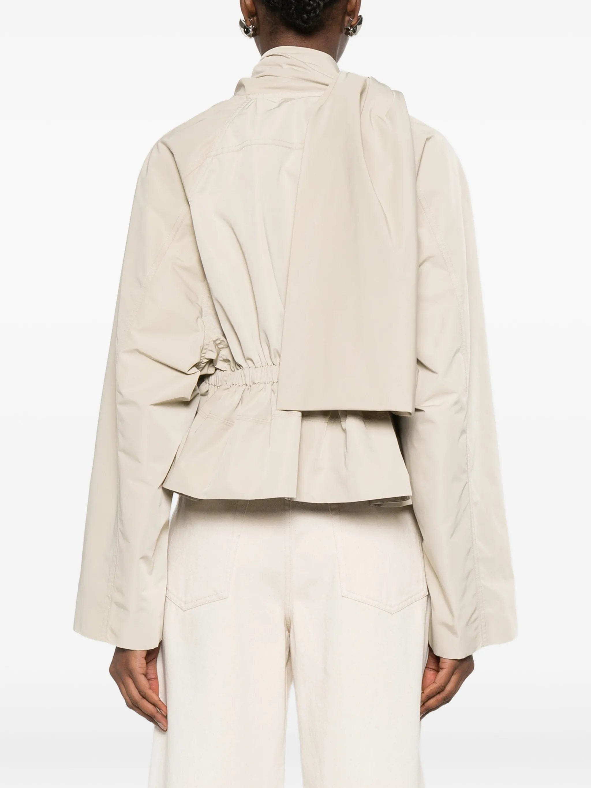 Rick Owens cropped scarf jacket