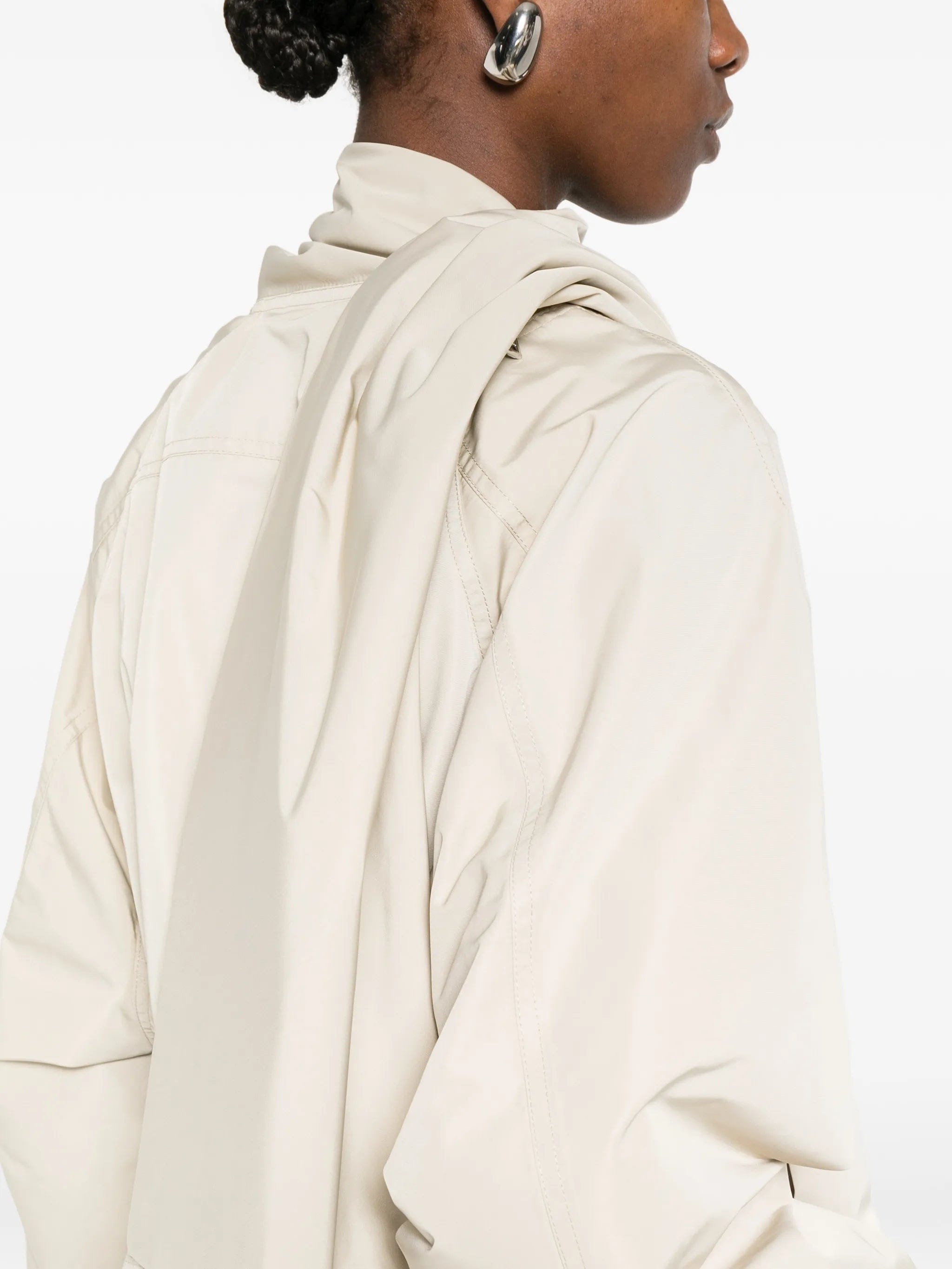 Rick Owens cropped scarf jacket