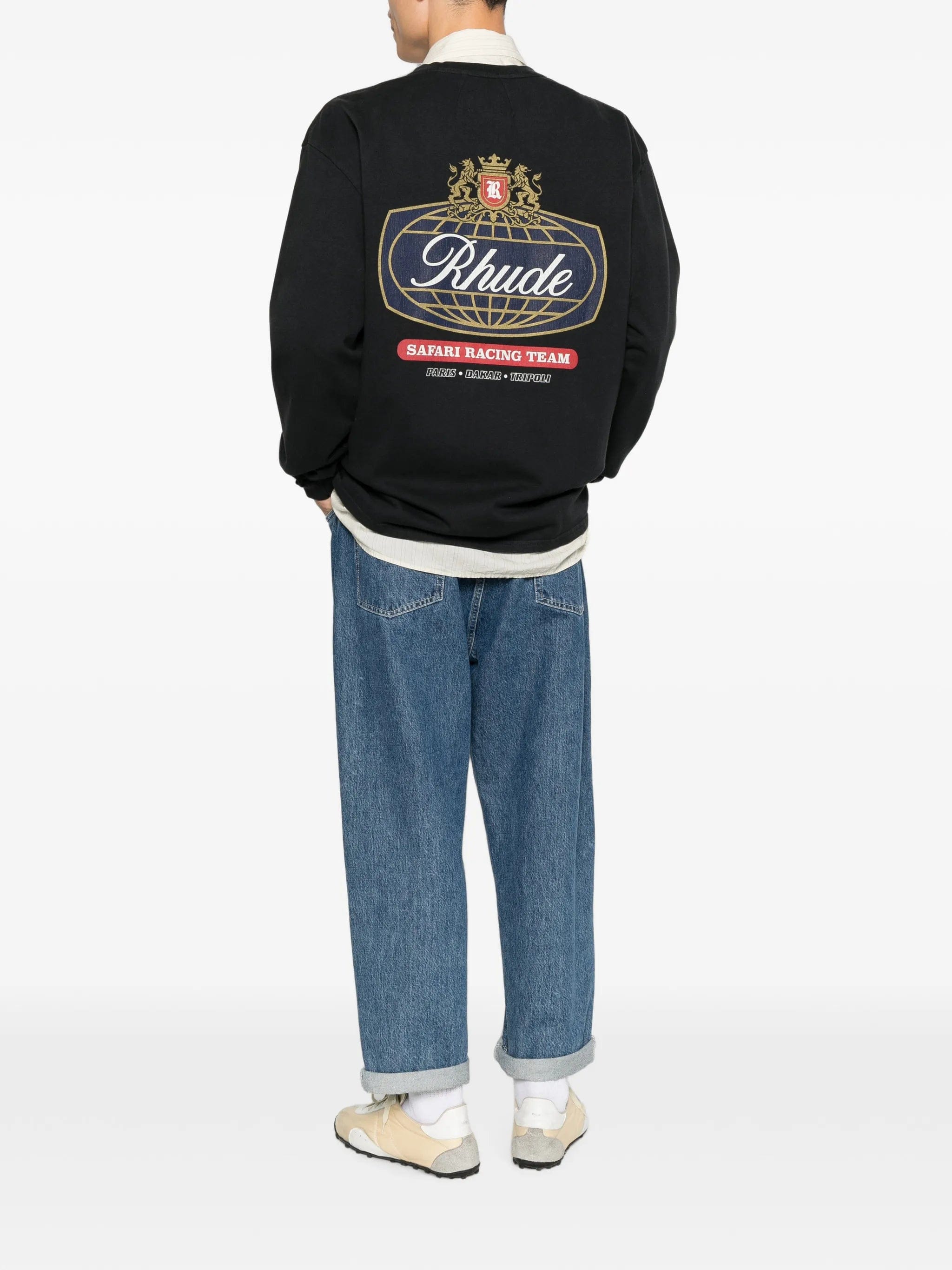 RHUDE logo - print long - sleeve T - shirt