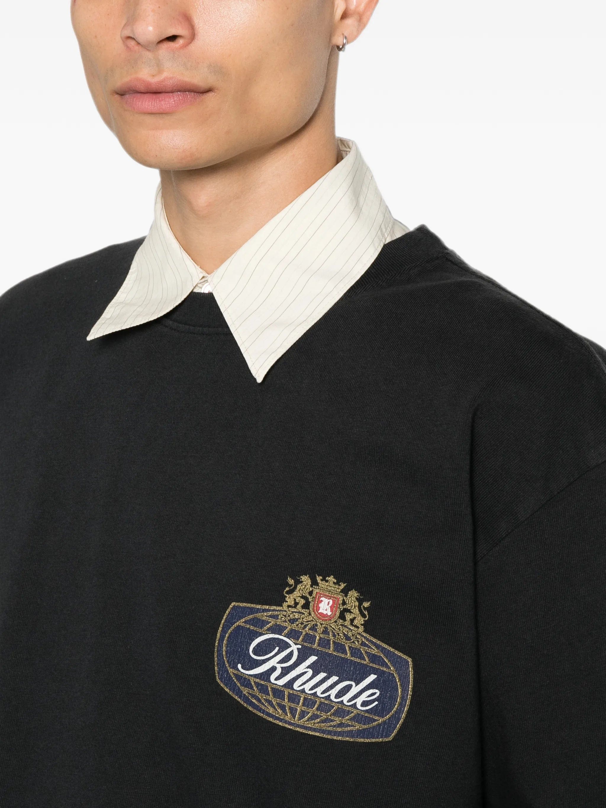 RHUDE logo - print long - sleeve T - shirt