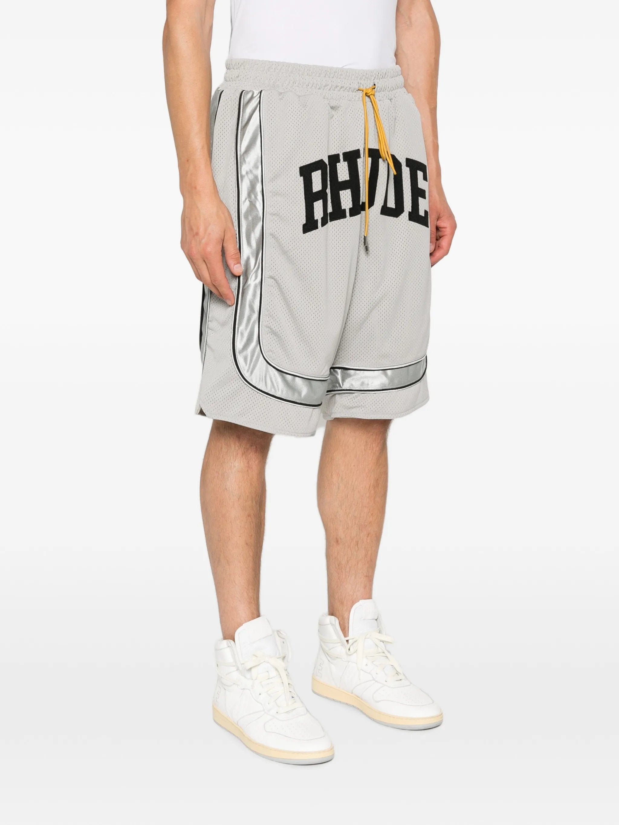 RHUDE logo - print shorts