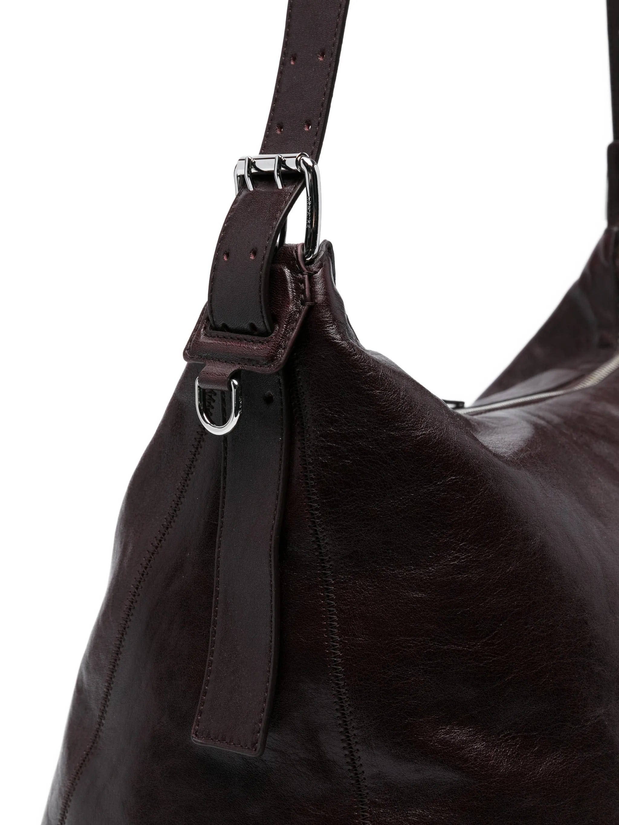 Lemaire belted shiny leather shoulder bag