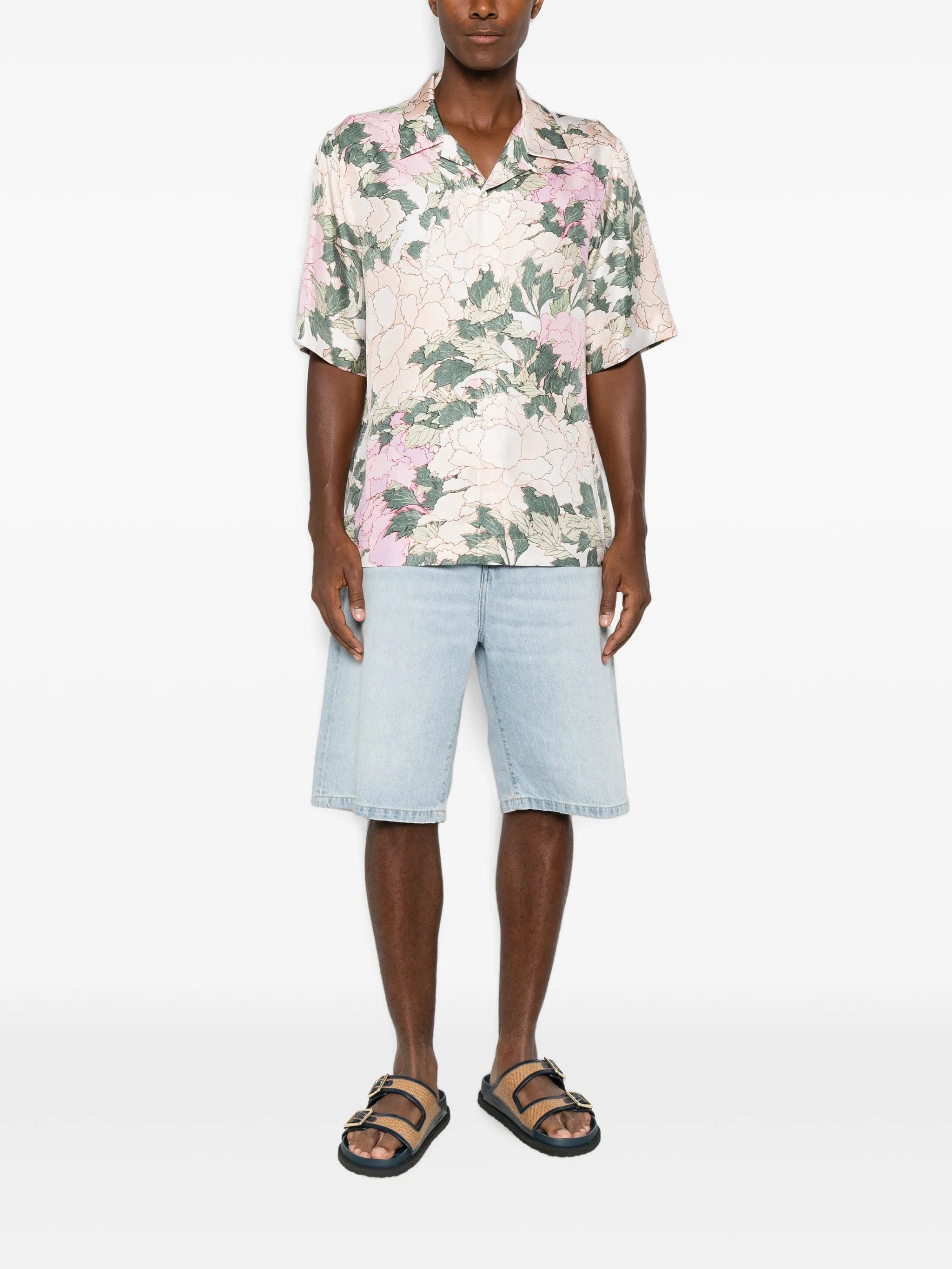 Givenchy floral - print short - sleeve shirt