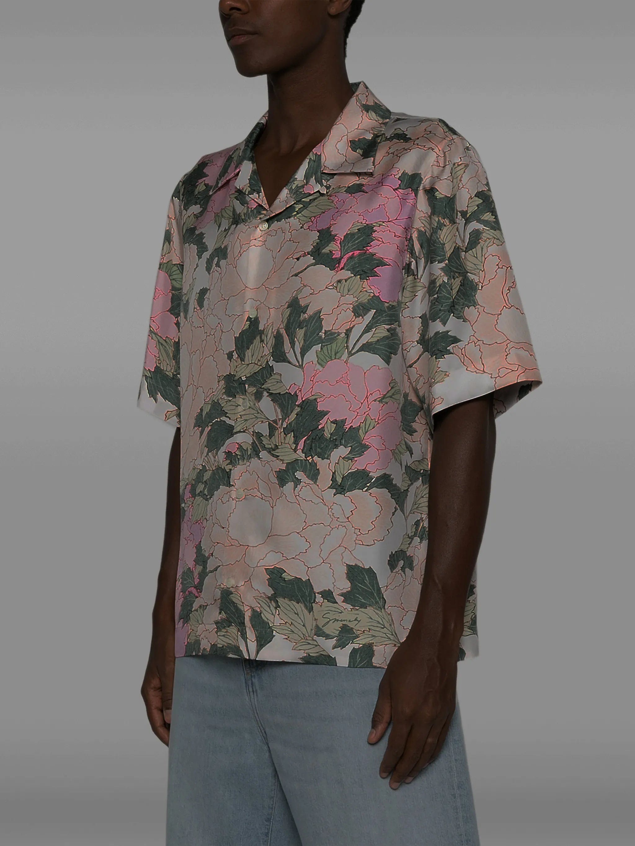 Givenchy floral - print short - sleeve shirt