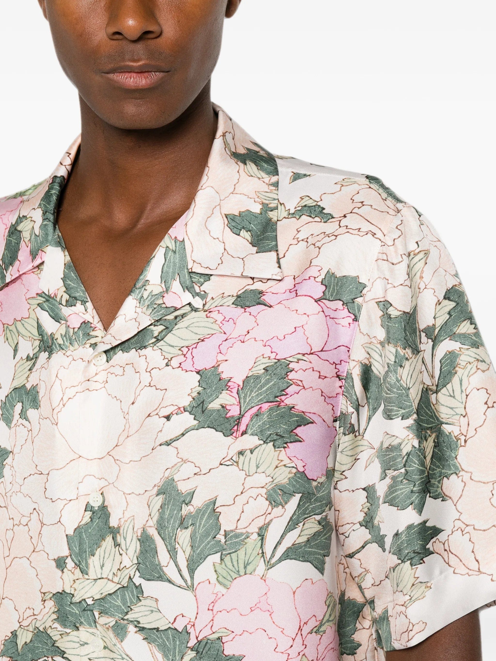 Givenchy floral - print short - sleeve shirt