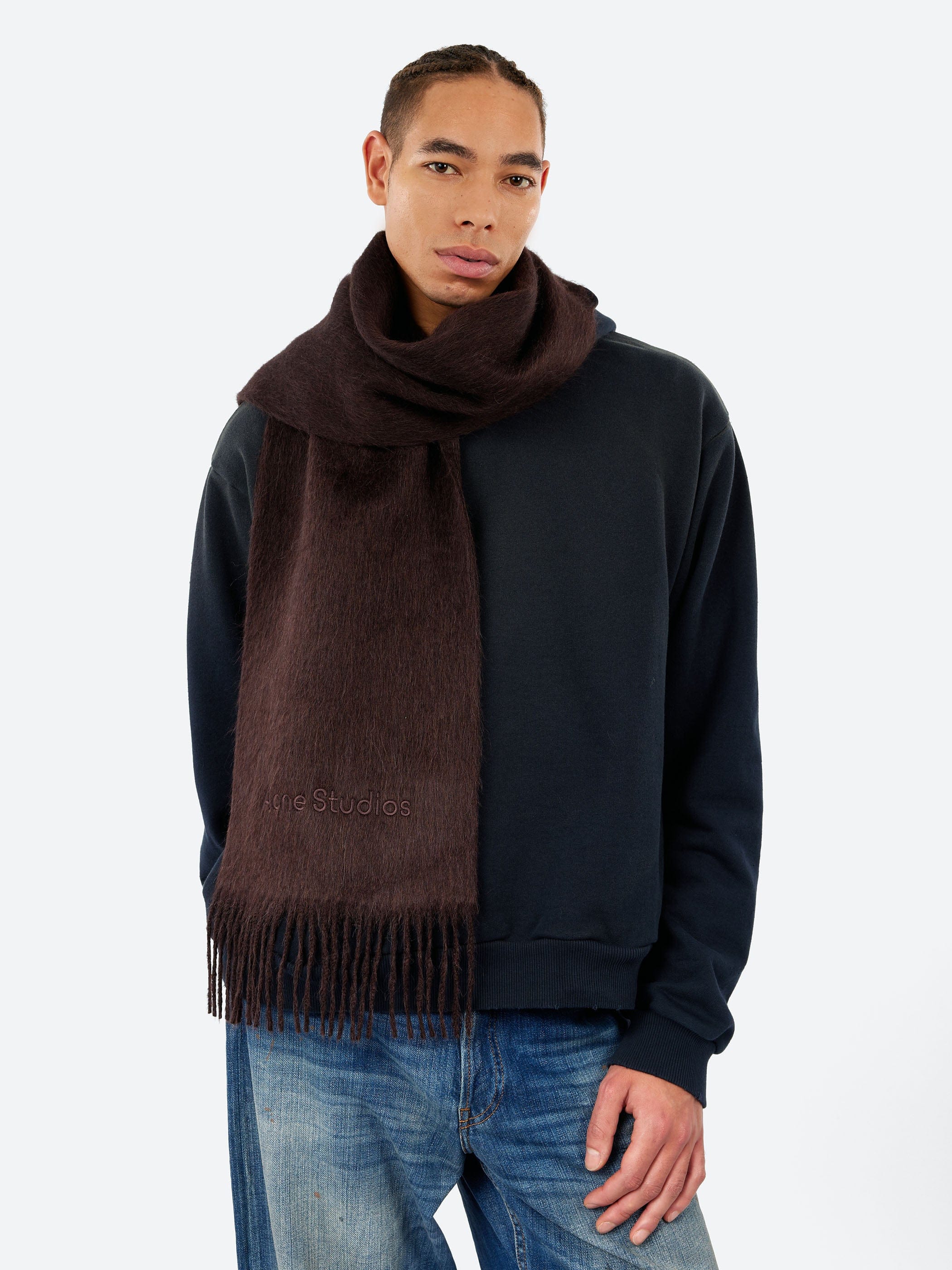 Acne Studios Wool Logo Scarf