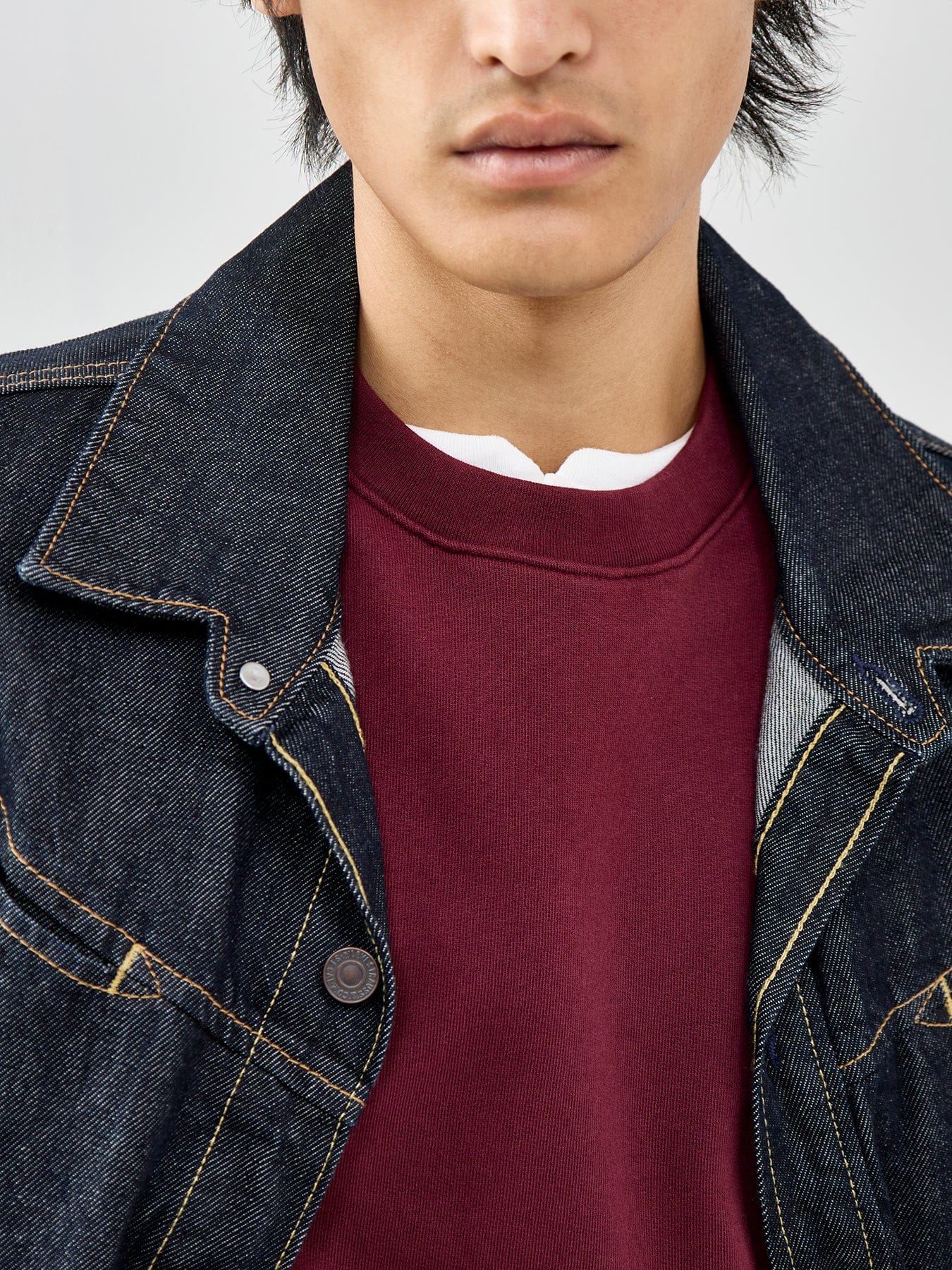 Levi's Original Crew Neck Sweatshirt Burgundy