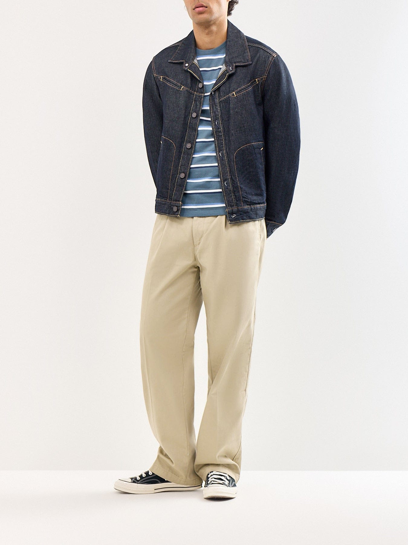 Levi's Original Stripe T - Shirt Blue