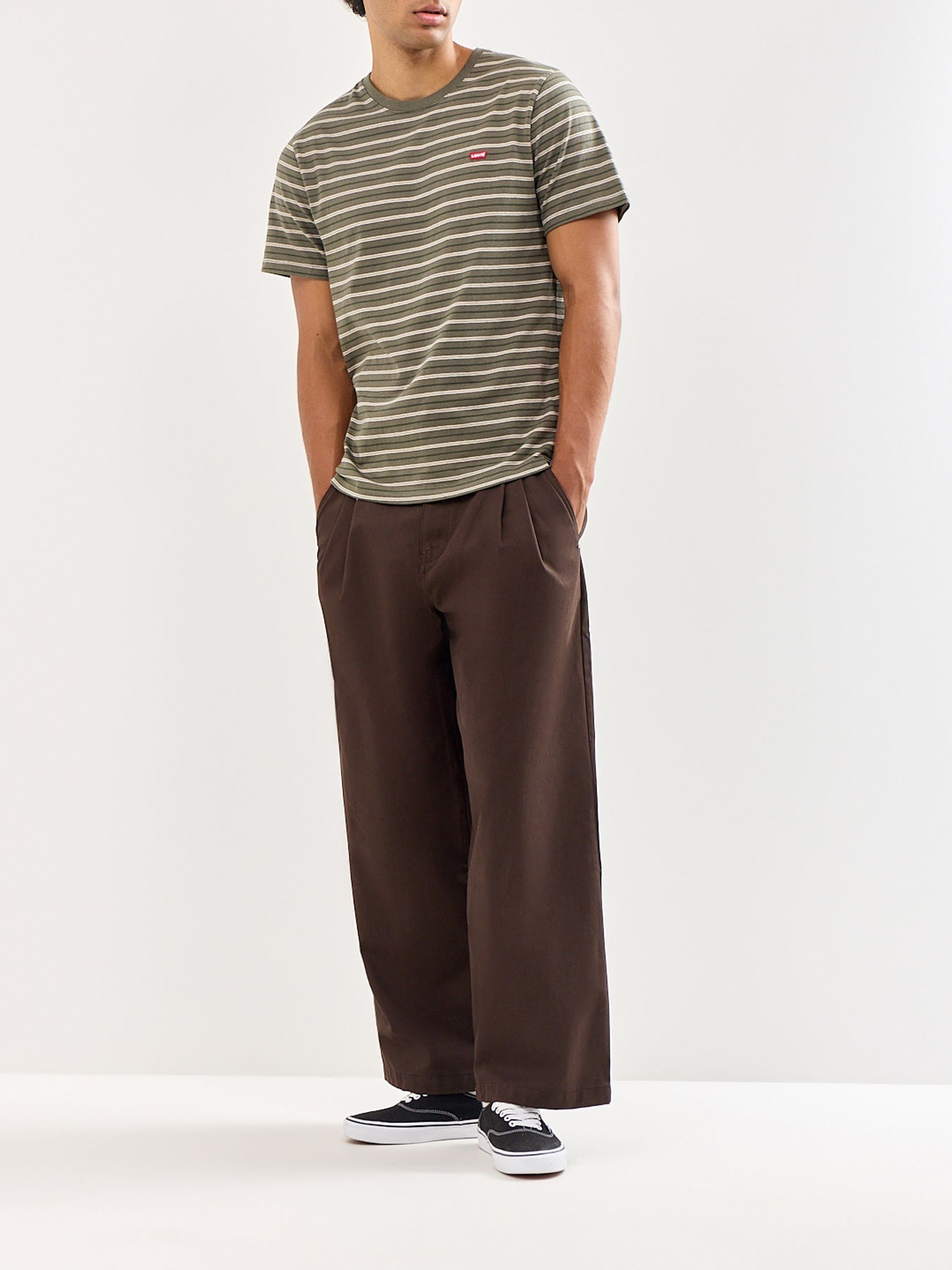 Levi's Original Stripe T - Shirt Olive