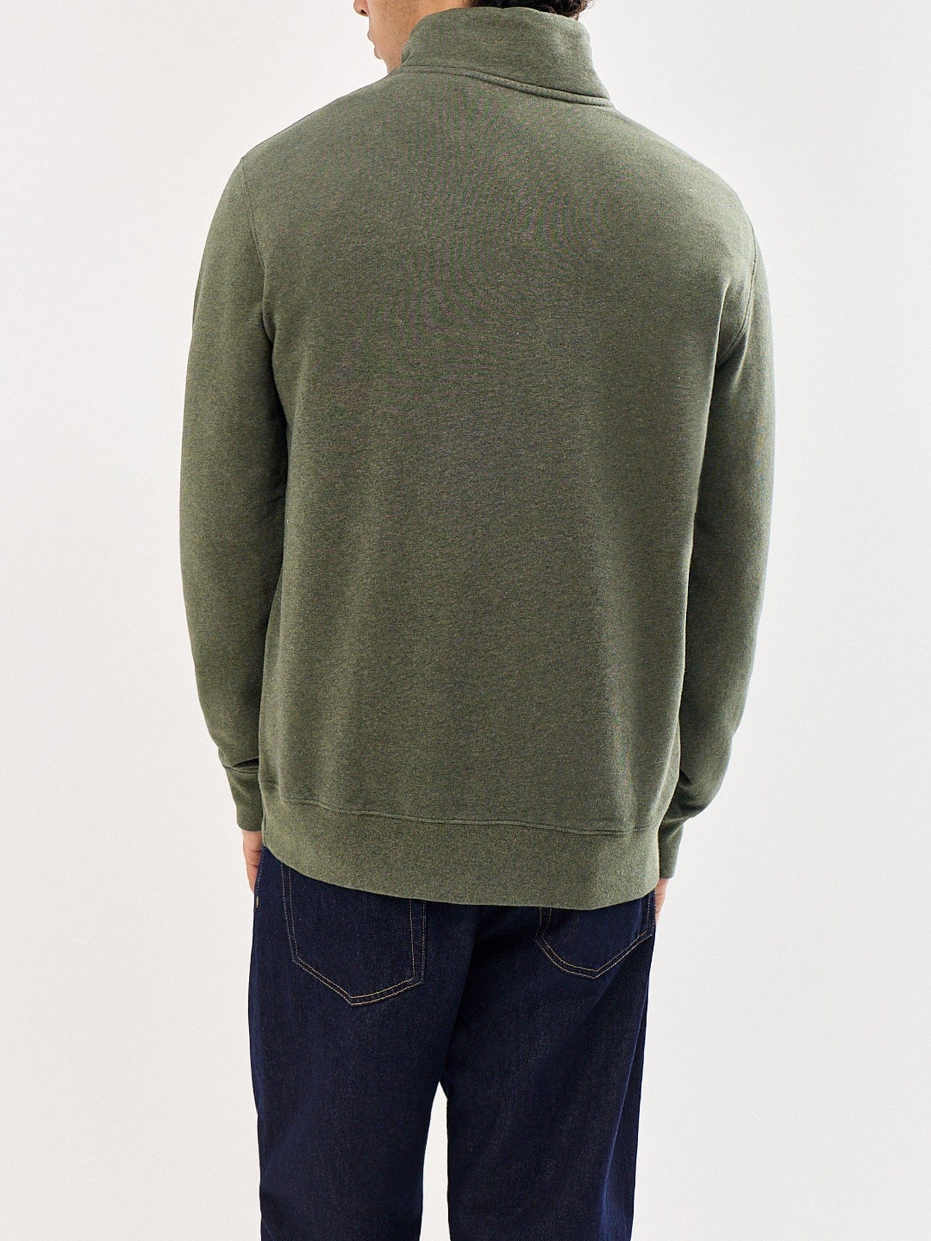 Levi's Original Quarter Zip Sweatshirt Green