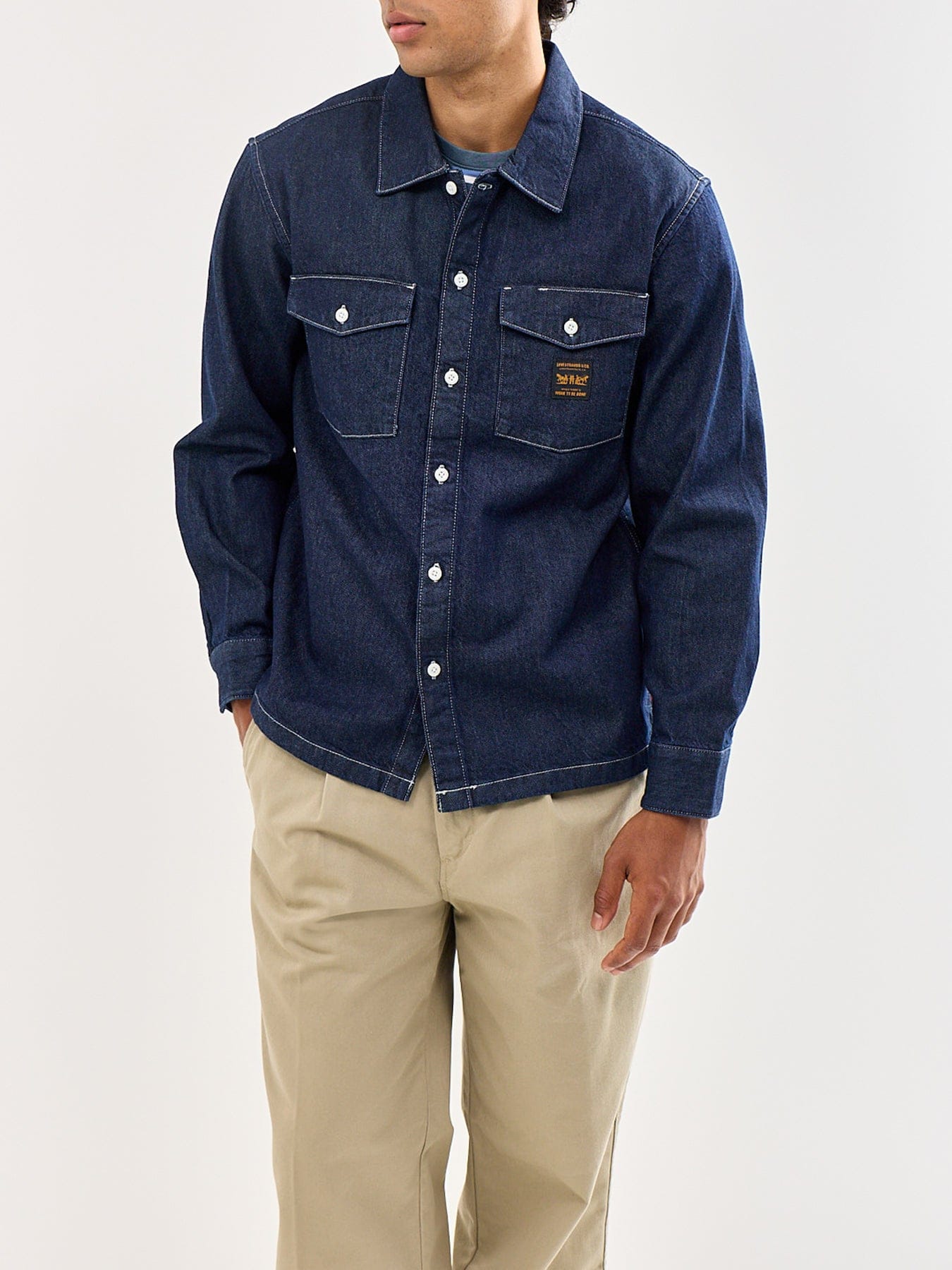 Levi's Worker Denim Overshirt Navy