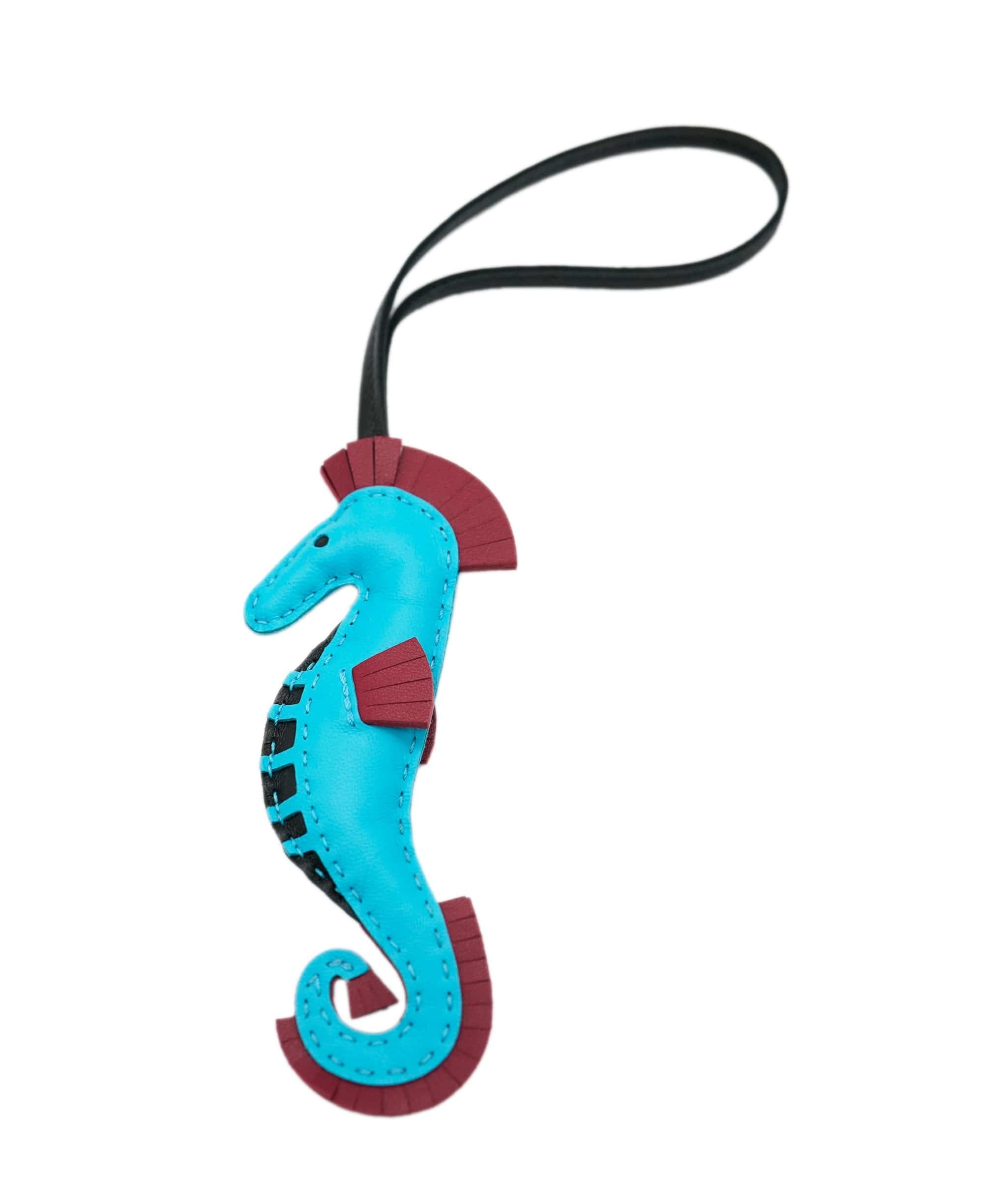 Hermès Seahorse Charm - Blue ALC2146