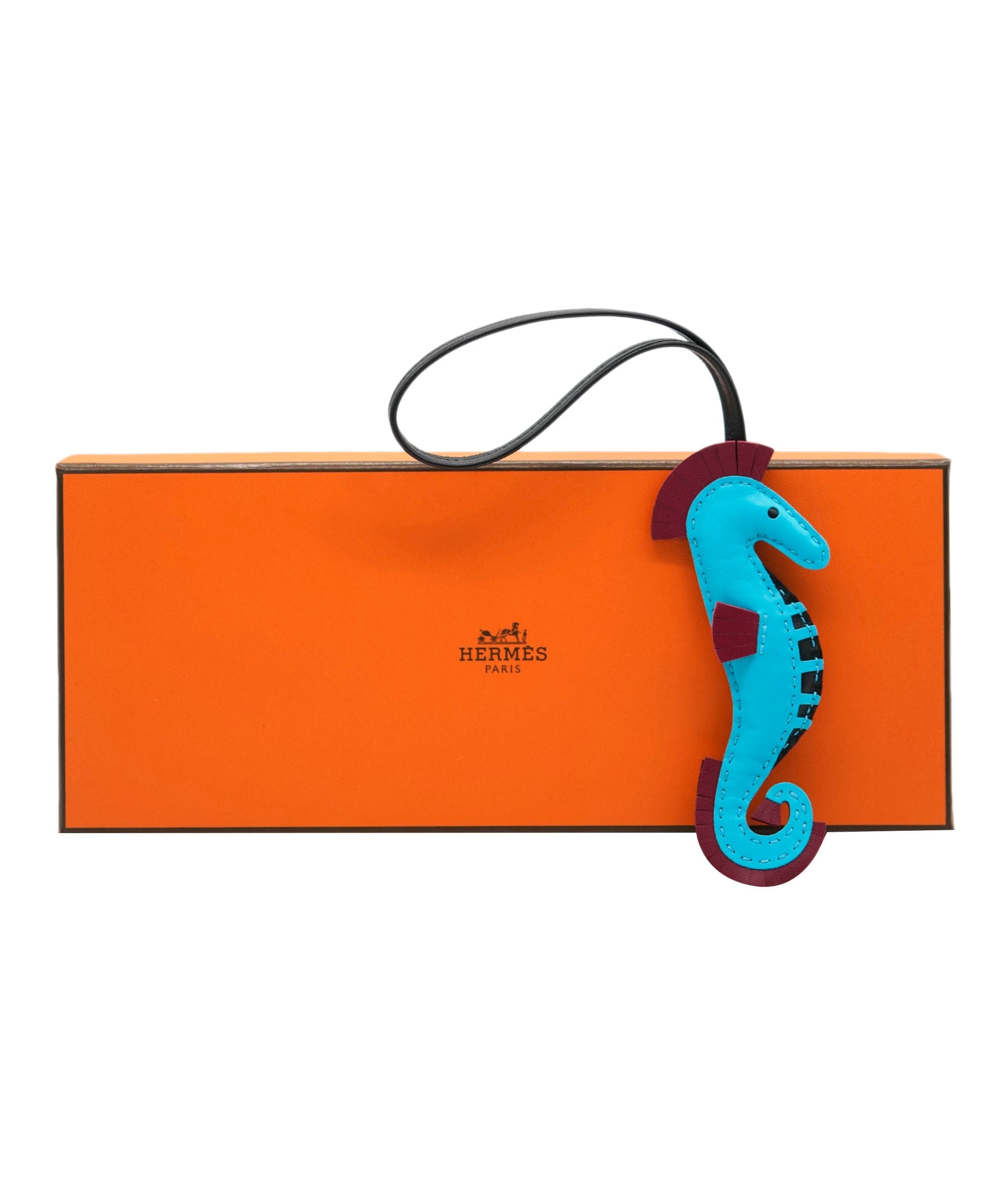 Hermès Seahorse Charm - Blue ALC2146