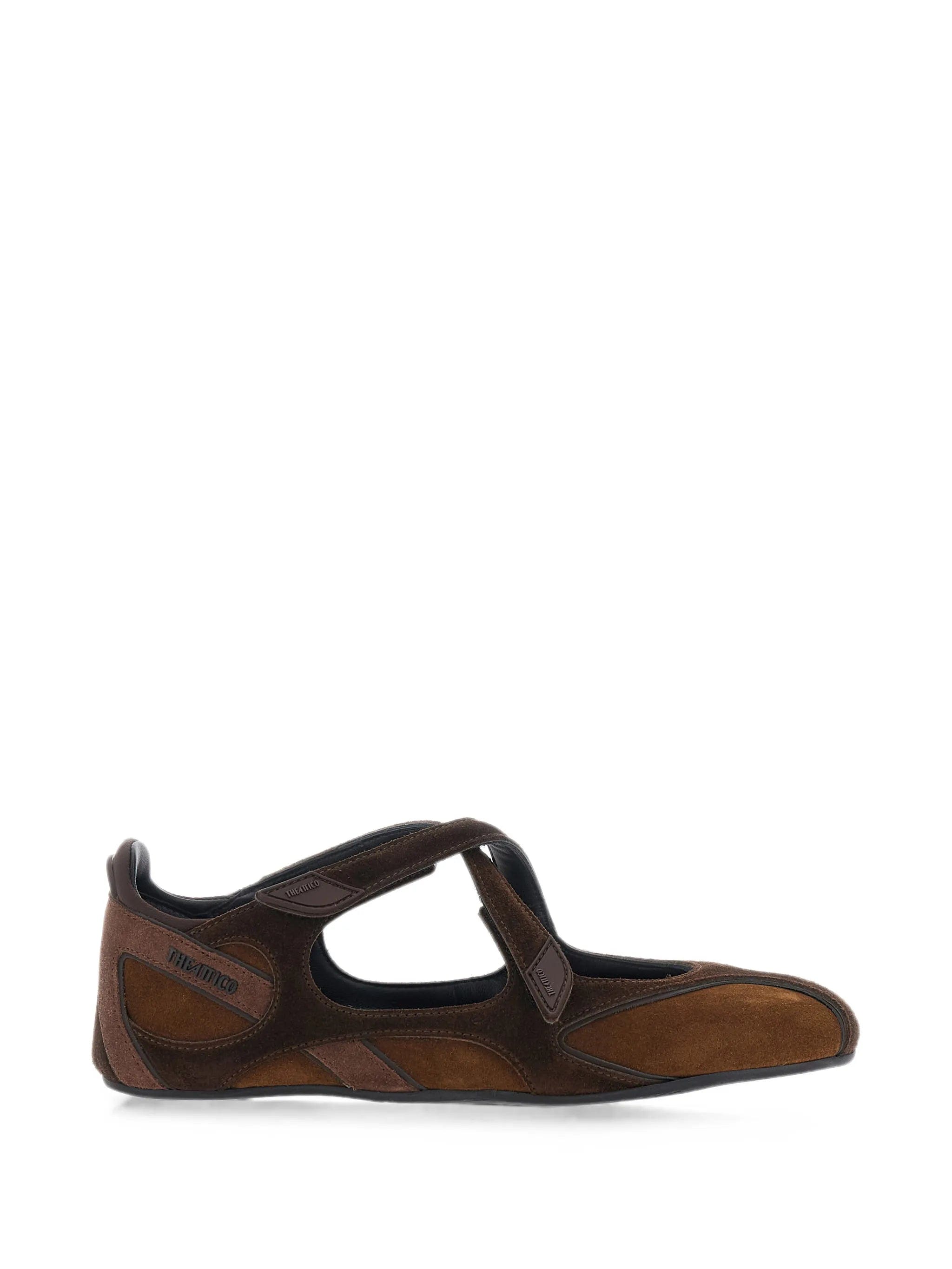 The Attico Floor 01 suede ballet flats