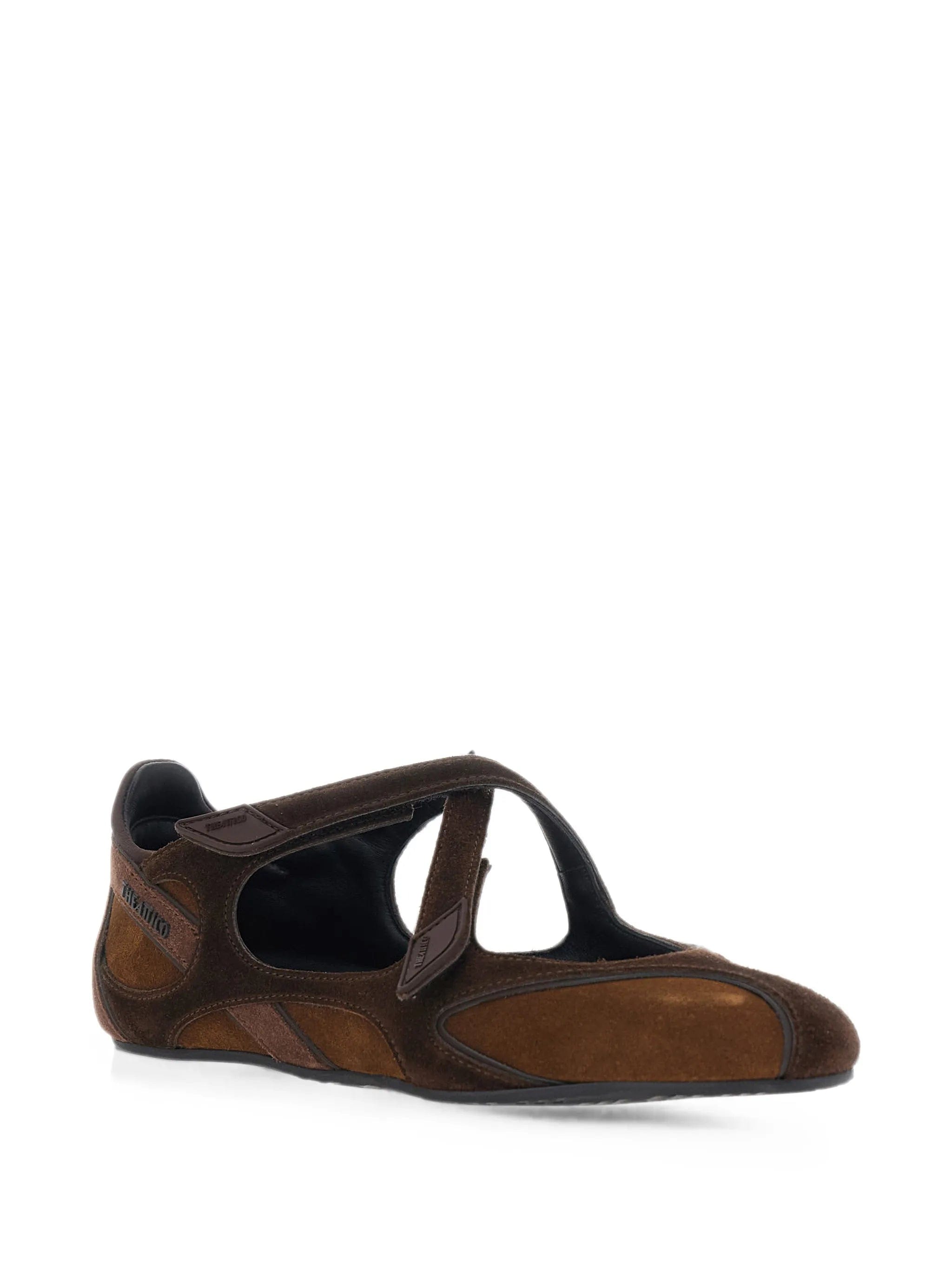 The Attico Floor 01 suede ballet flats