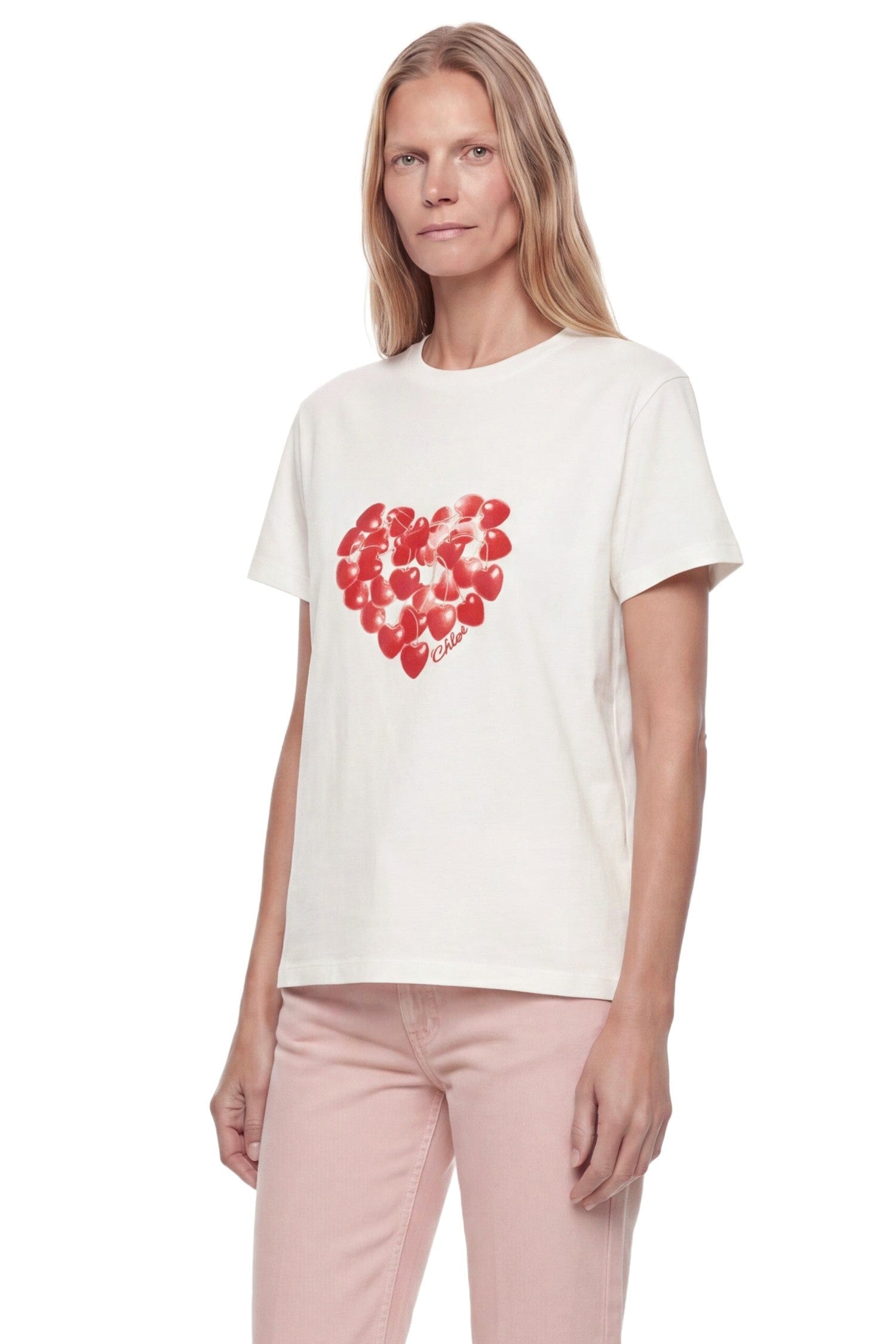 CHLOÉ Printed Cotton T - Shirt