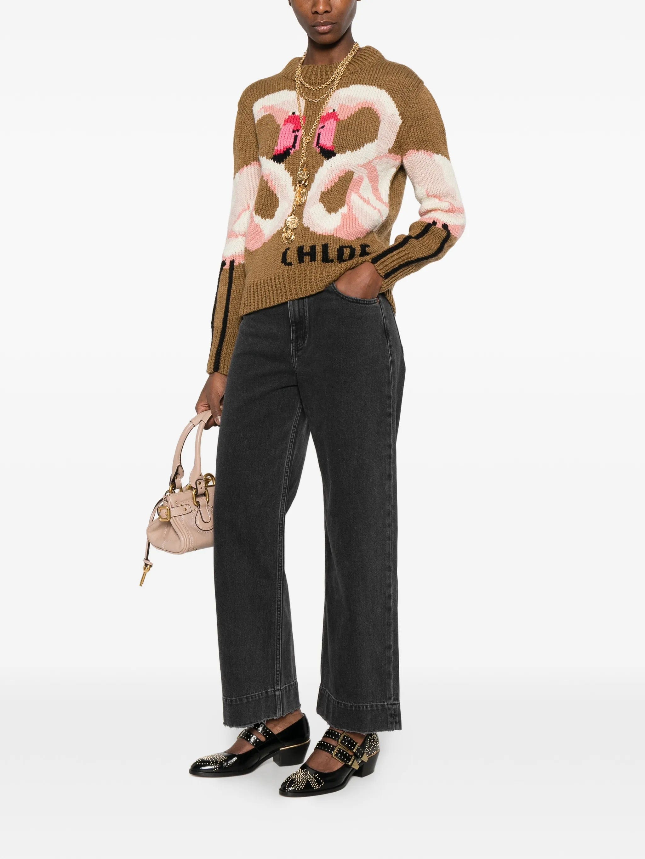 Chloé logo - patch jeans