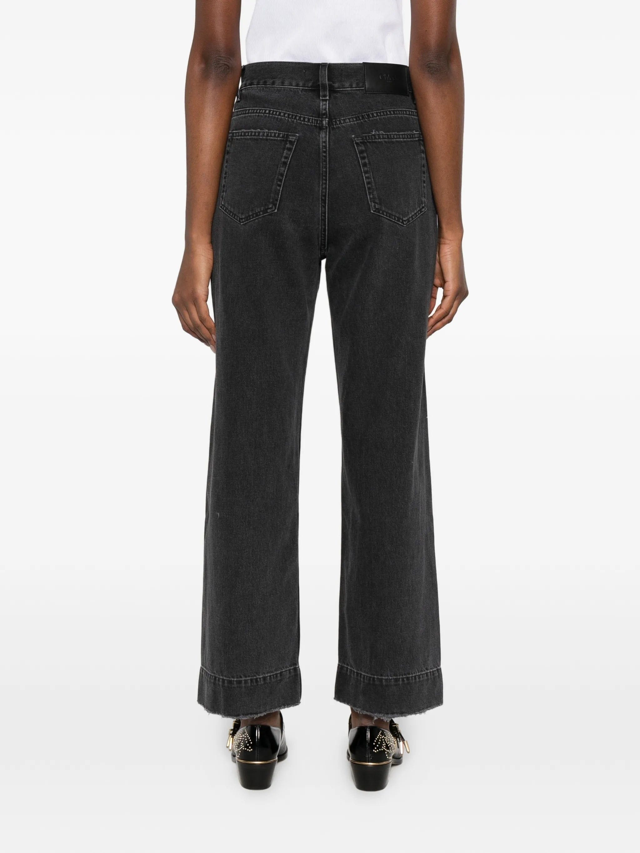 Chloé logo - patch jeans
