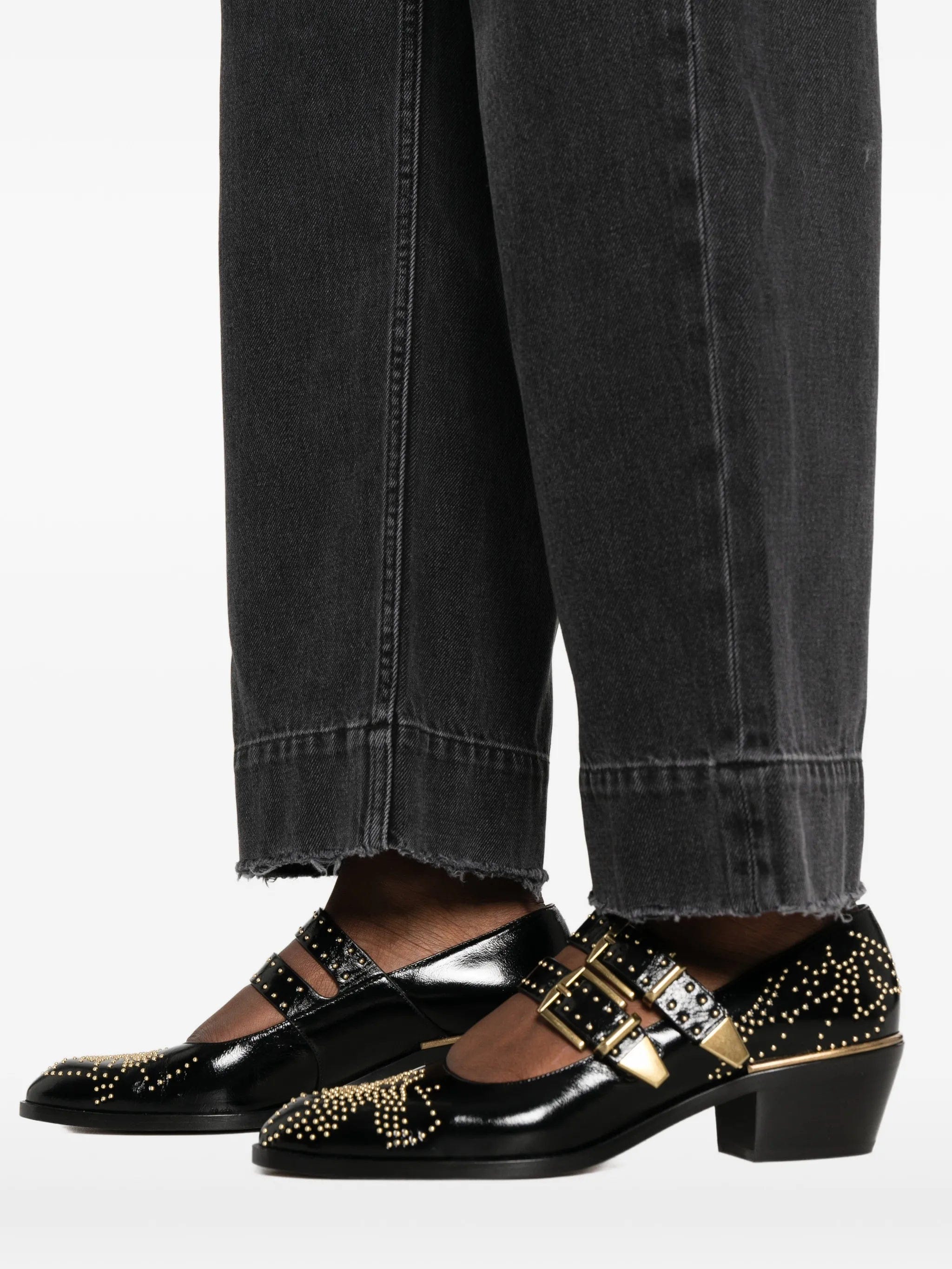 Chloé logo - patch jeans