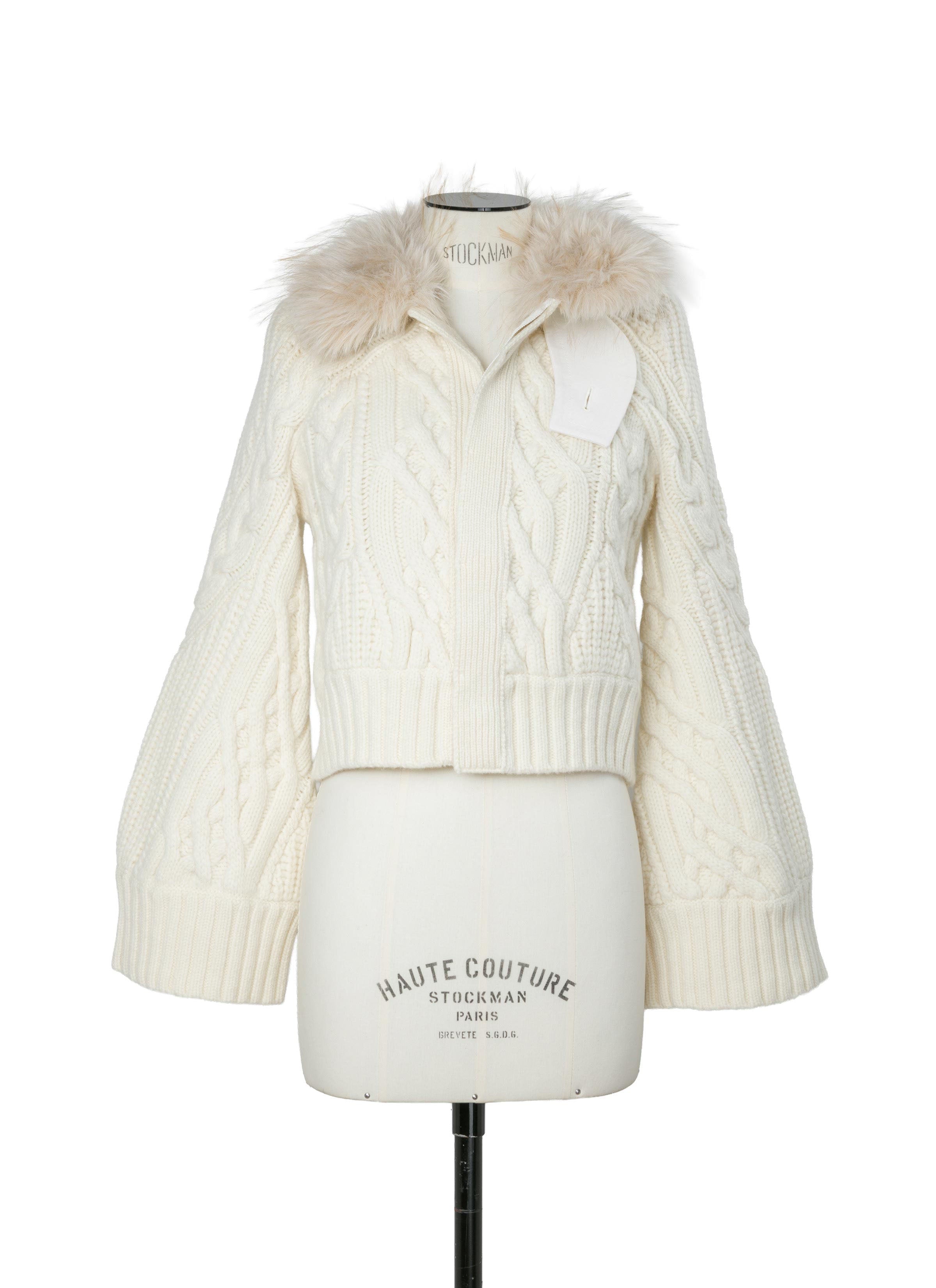 Knit Wool Knit Blouson