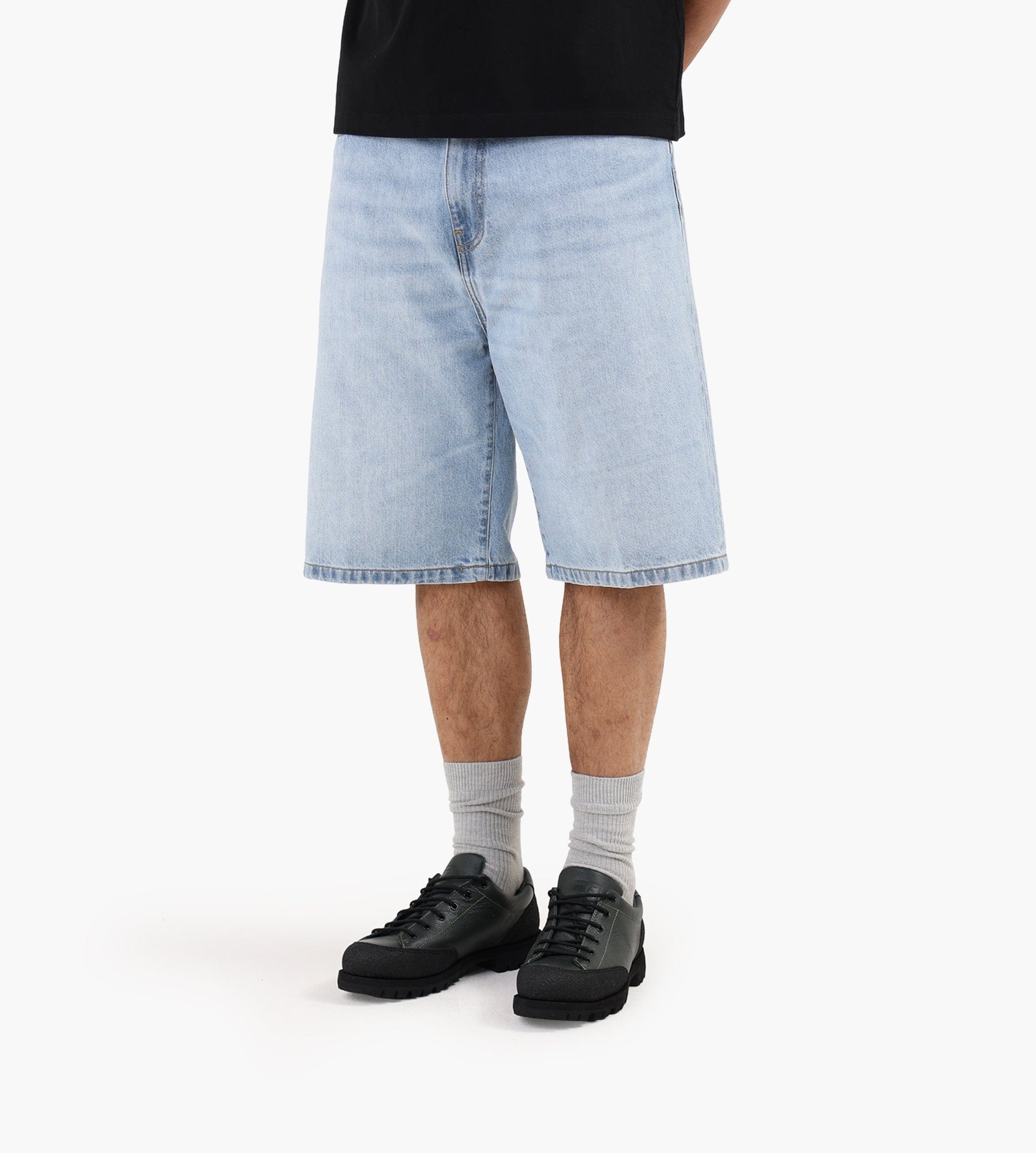 Carhartt WIP Landon Short Blue Heavy Worn
