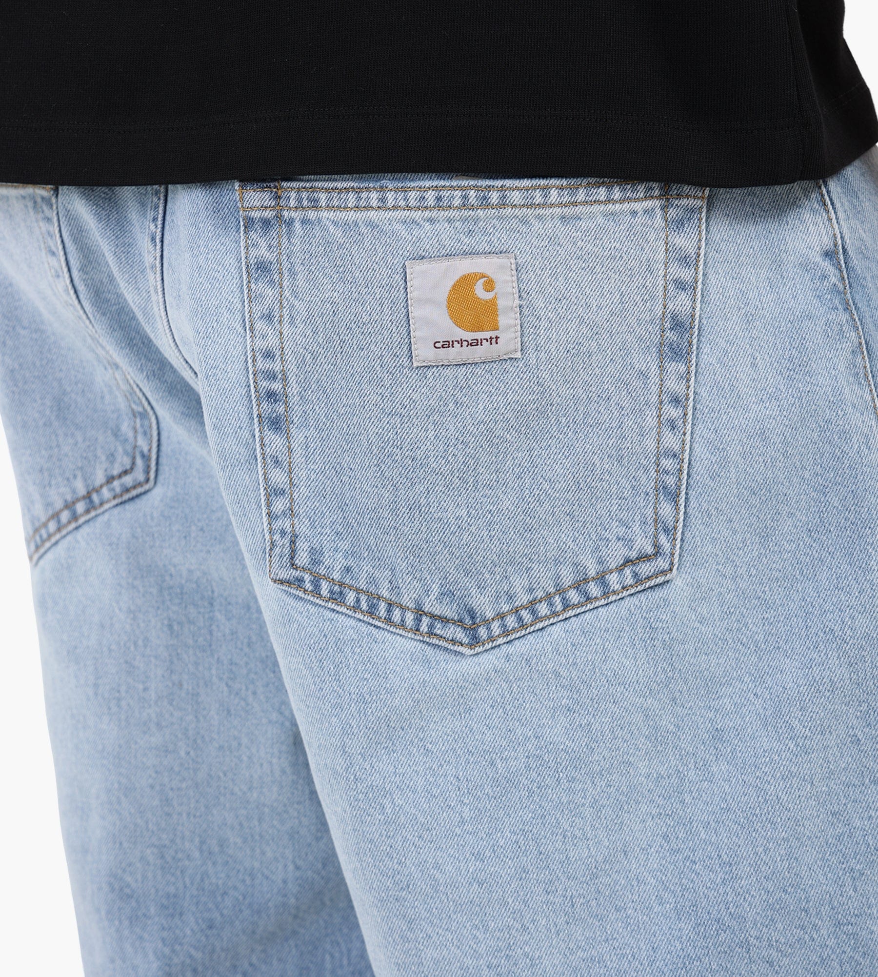 Carhartt WIP Landon Short Blue Heavy Worn