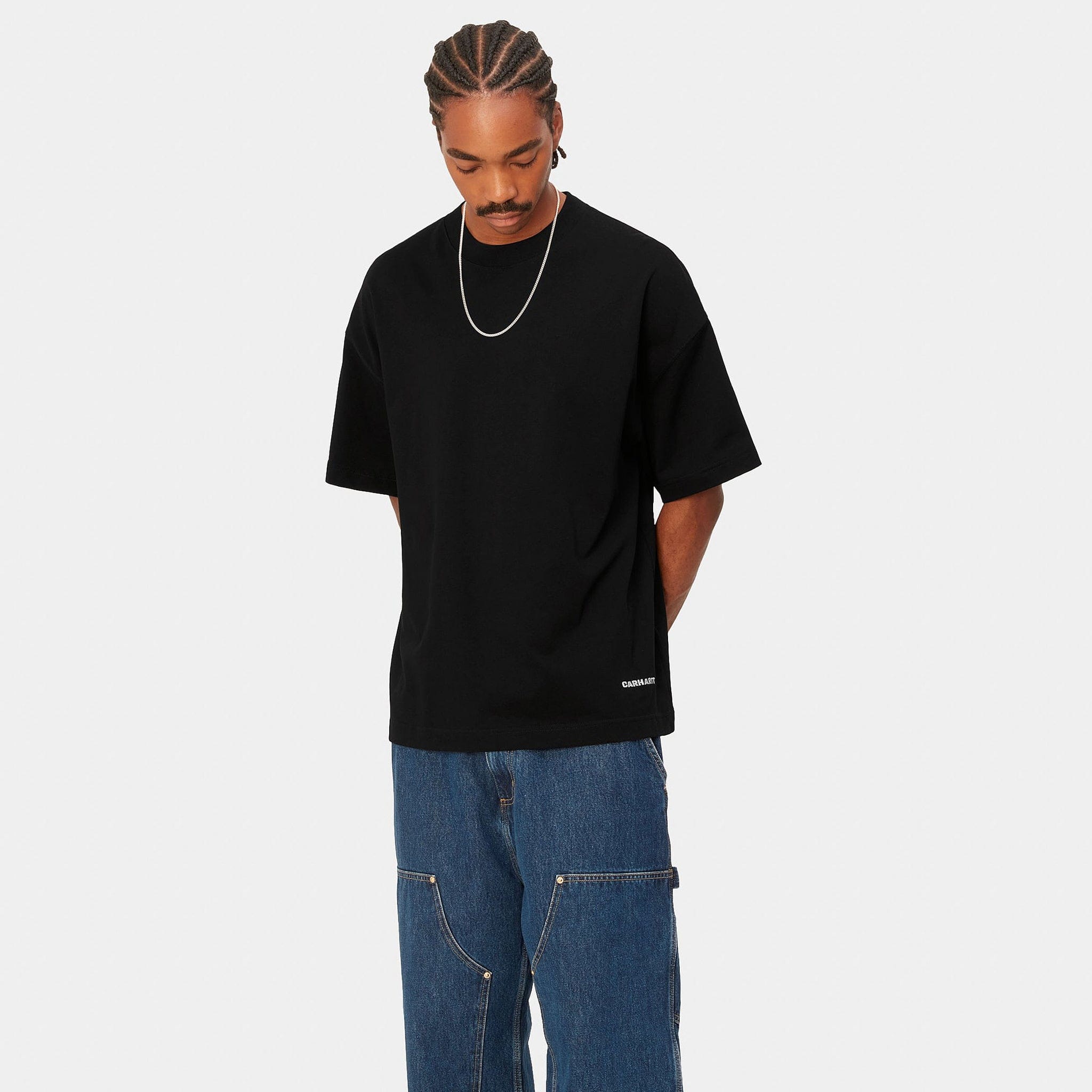 Carhartt WIP S/S Link Script T-Shirt (BLACK/WHITE)