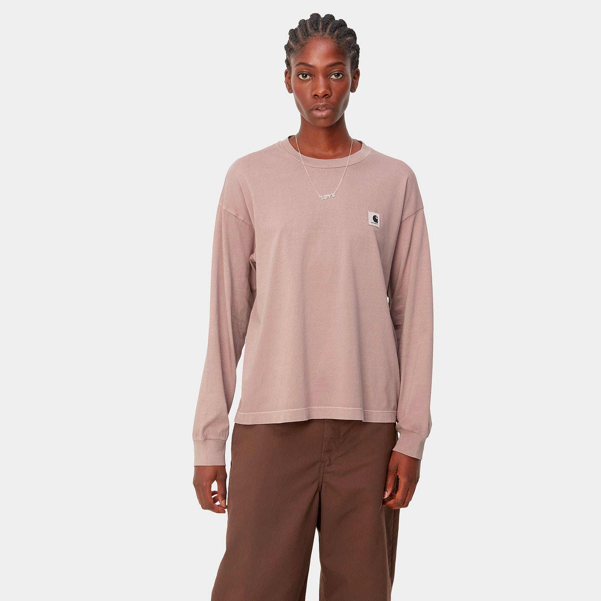 Carhartt WIP W' Nelson L/S T-Shirt (Glassy Pink)