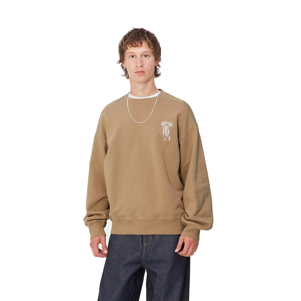 Carhartt WIP WIP Cross Screw Sweatshirt Peanut/White