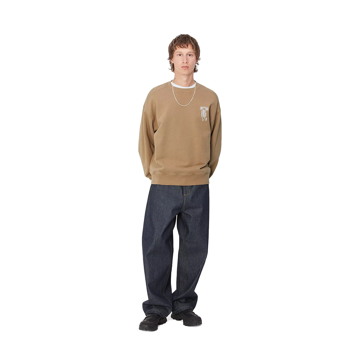 Carhartt WIP WIP Cross Screw Sweatshirt Peanut/White