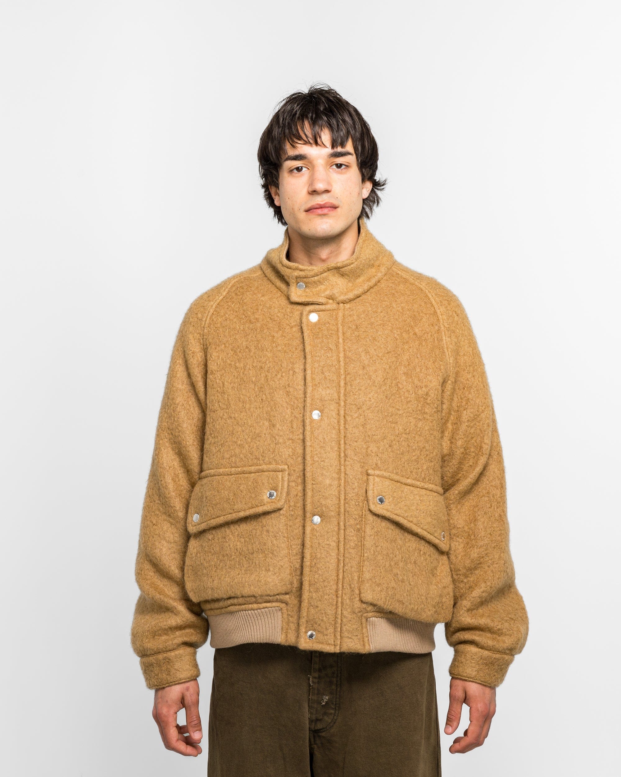 Song For The Mute Flight Jacket - Camel Teddy