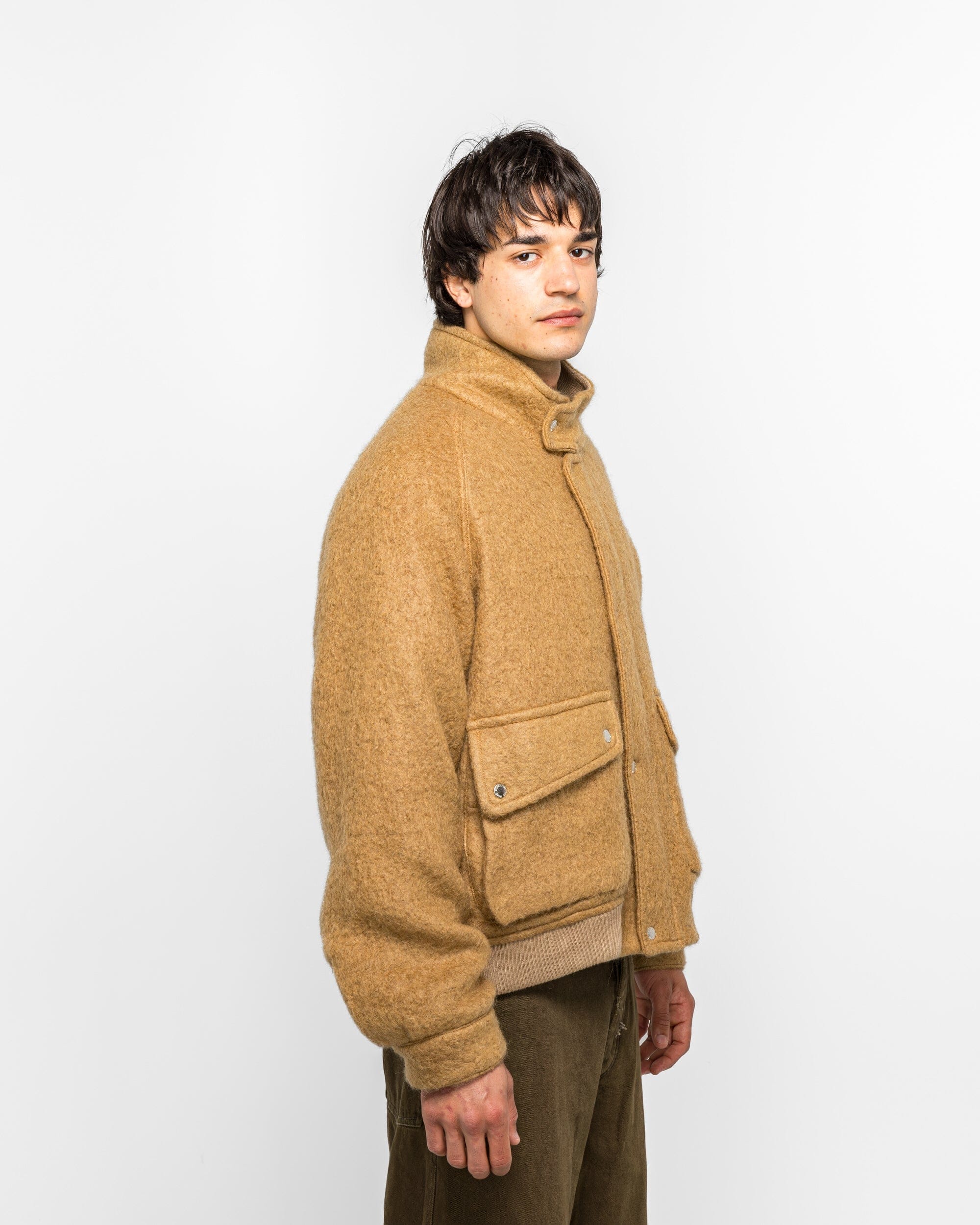 Song For The Mute Flight Jacket - Camel Teddy