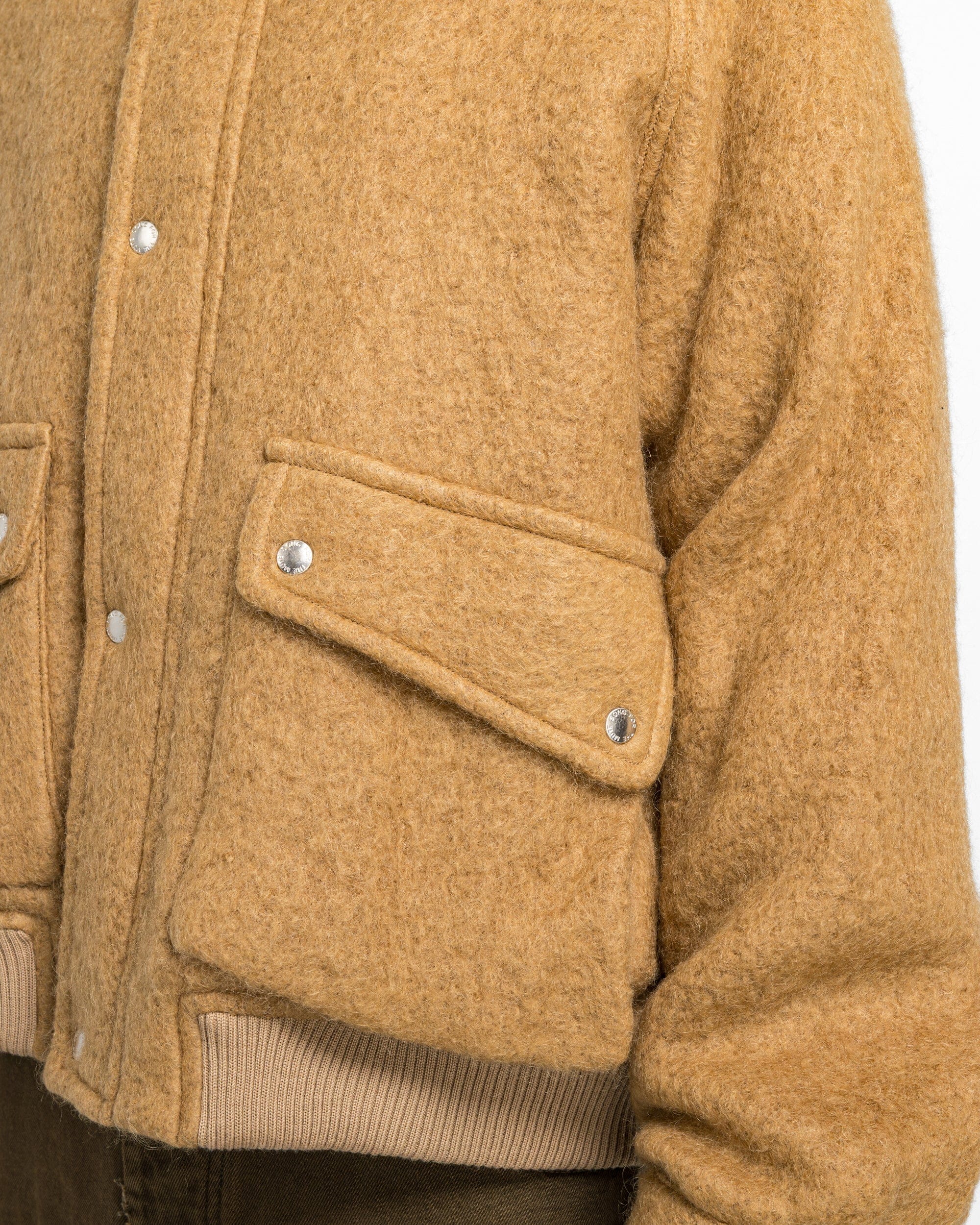 Song For The Mute Flight Jacket - Camel Teddy