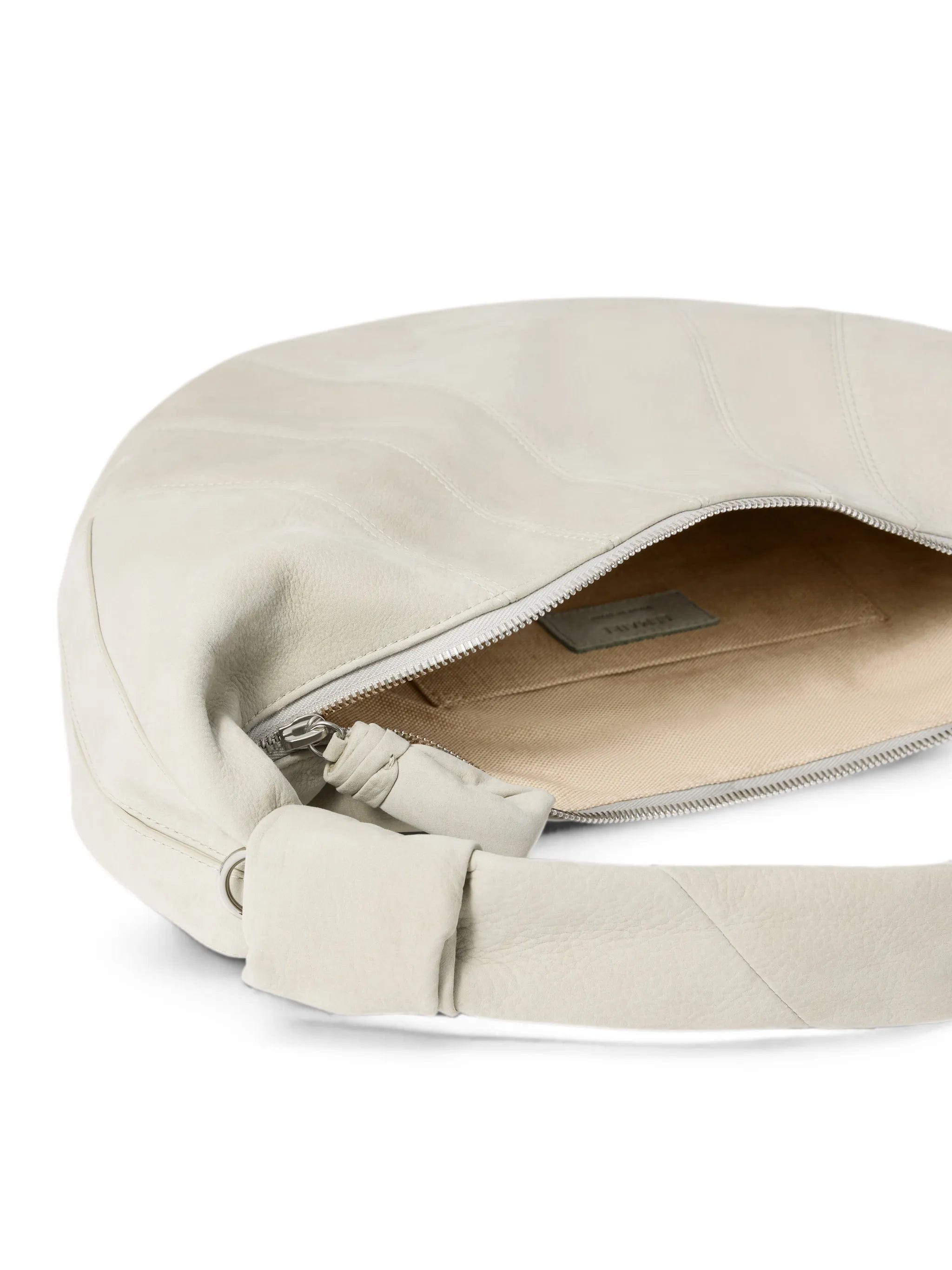 Lemaire Fortune Croissant bag in alpaca nubuck