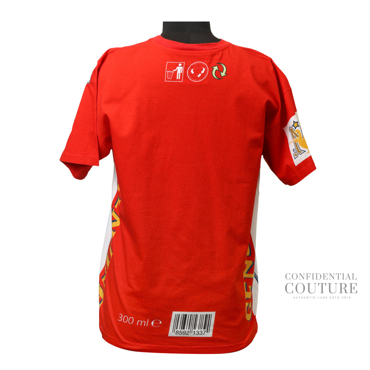 Moschino Red Budweiser Edition Logo T - Shirt | Free size