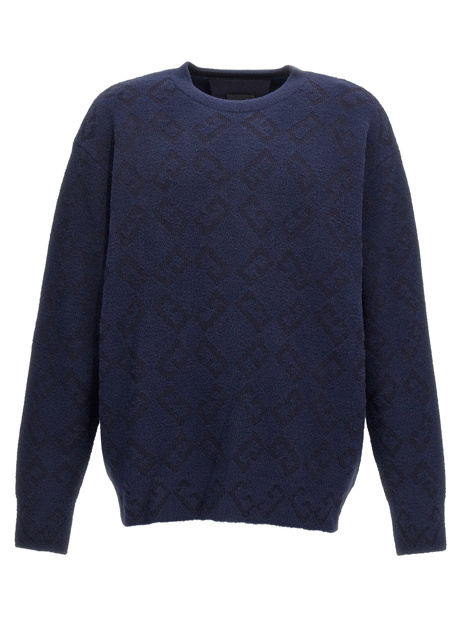 Givenchy Logo - Embroidered Sweater — Navy