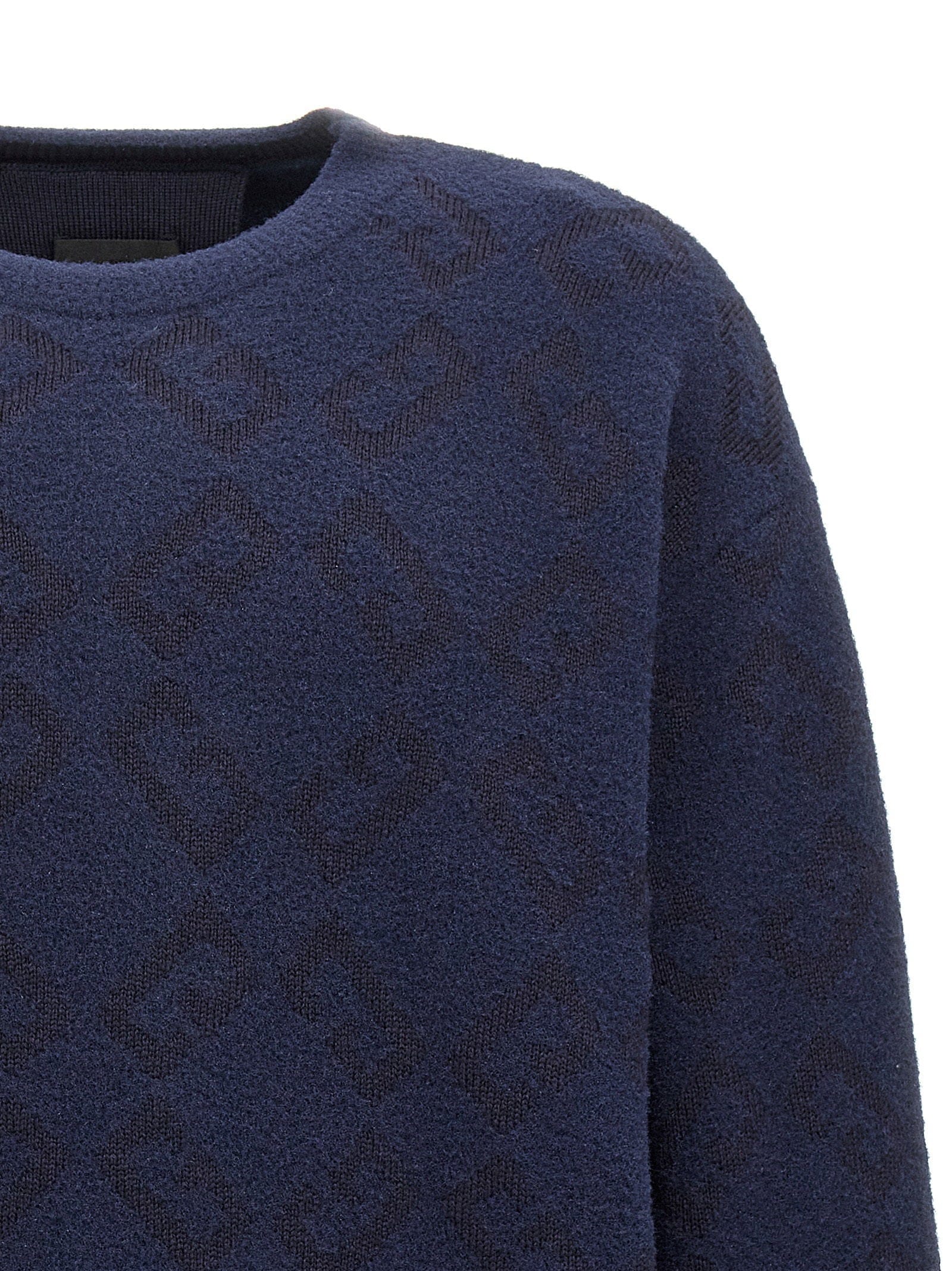 Givenchy Logo - Embroidered Sweater — Navy
