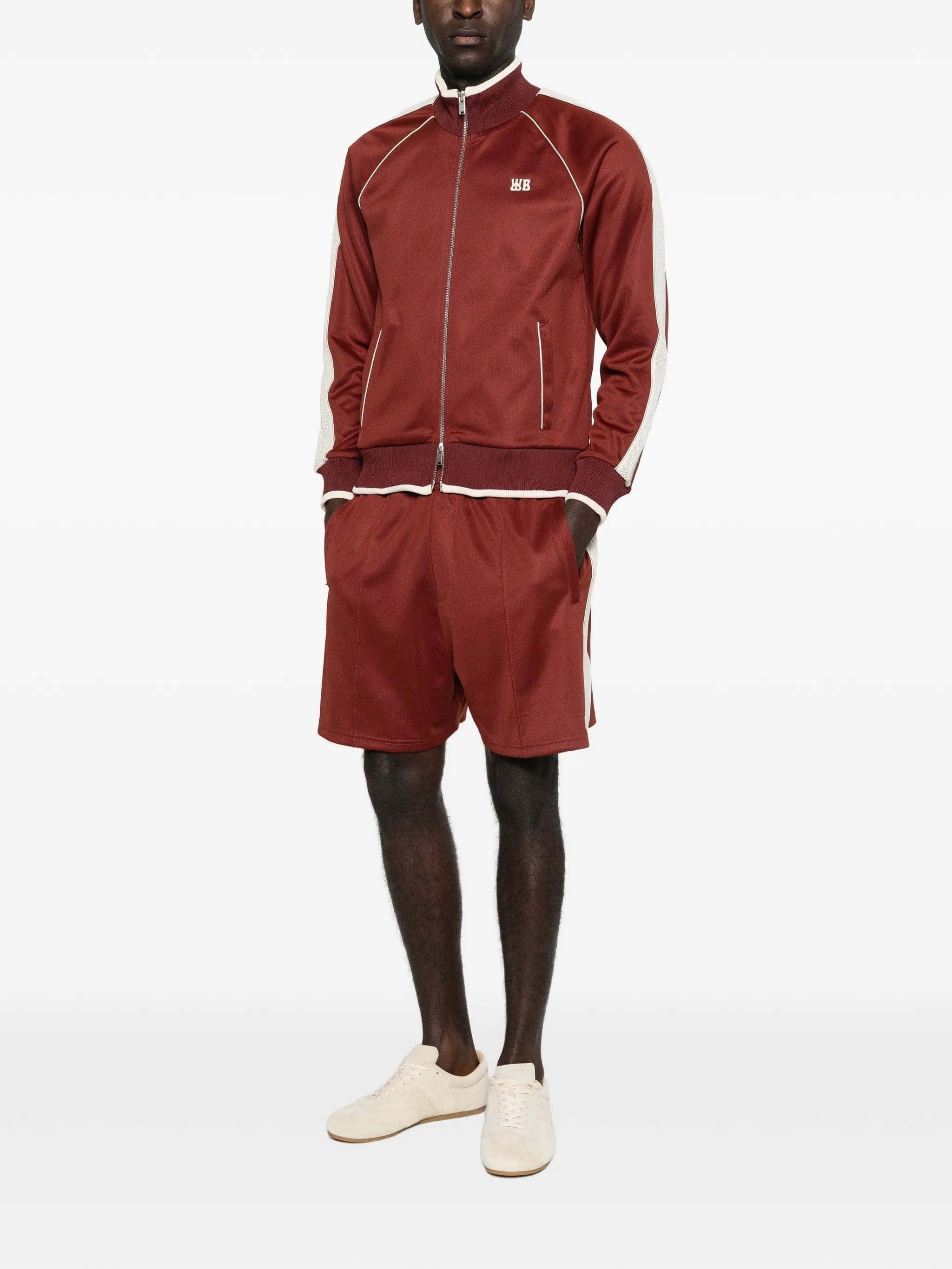 Wales Bonner wb logo stripe jersey track jacket