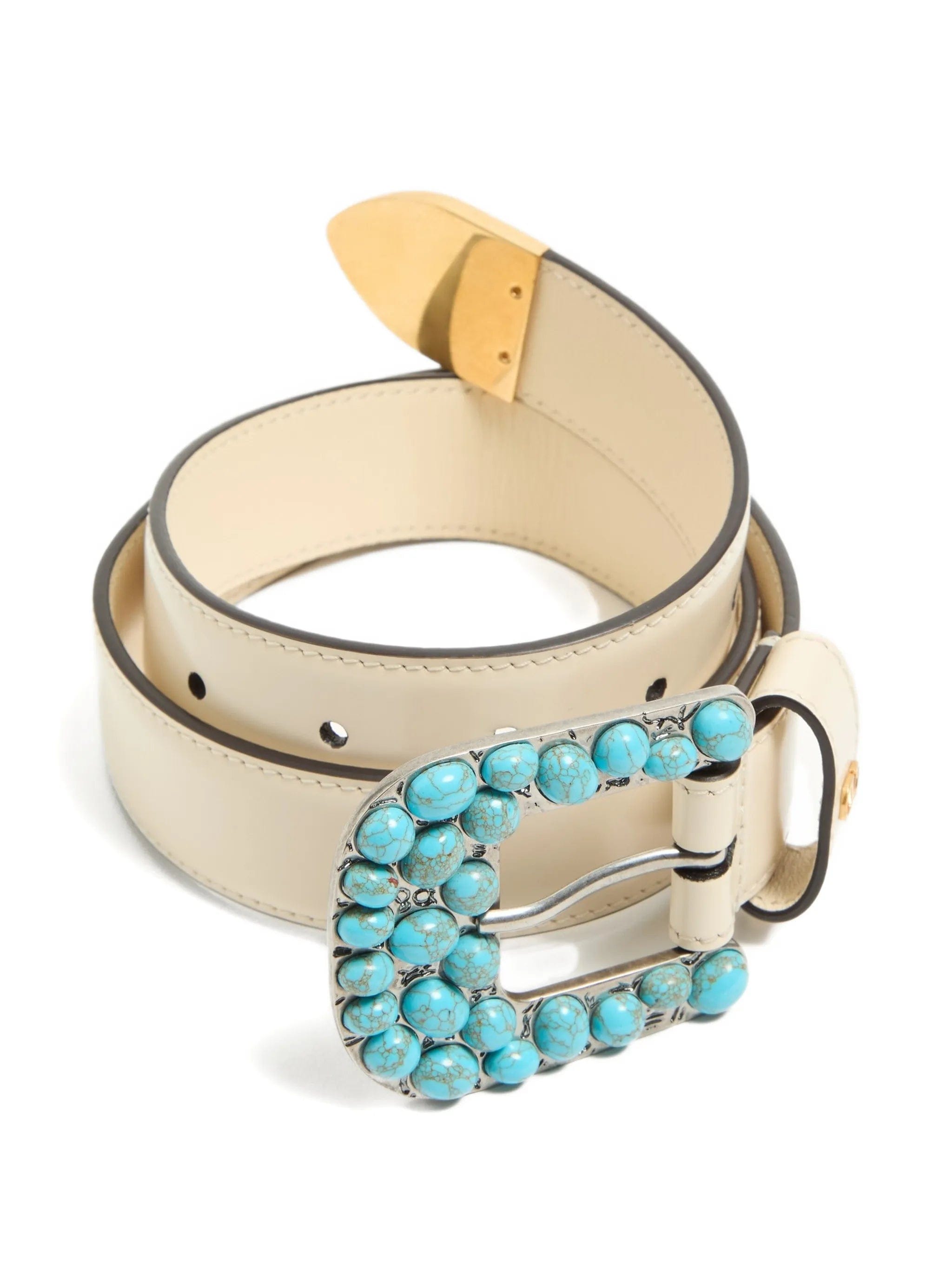 Valentino Garavani VLogo Signature brushed calfskin belt 30 mm