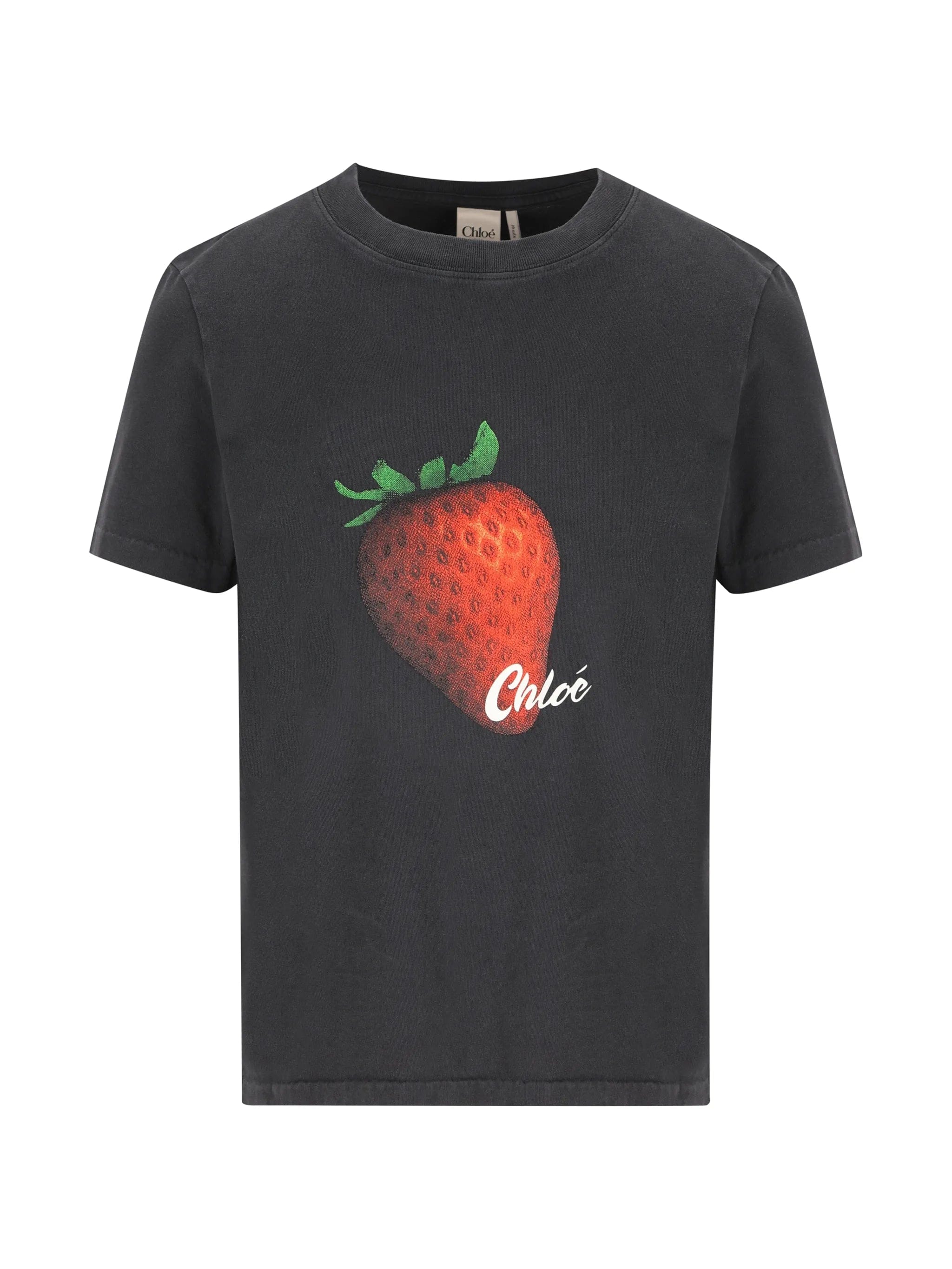 Chloé strawberry - print cotton T - shirt