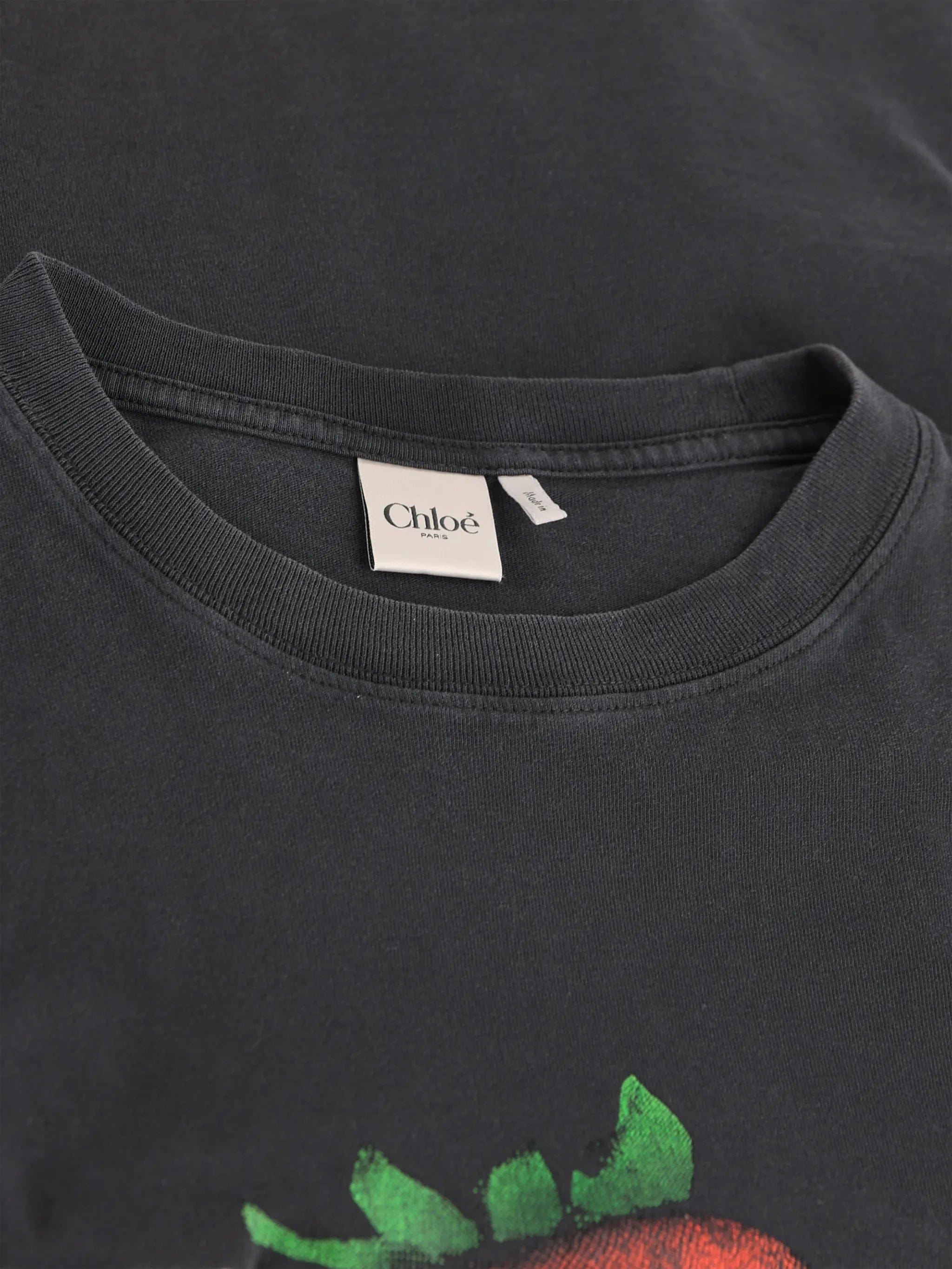 Chloé strawberry - print cotton T - shirt