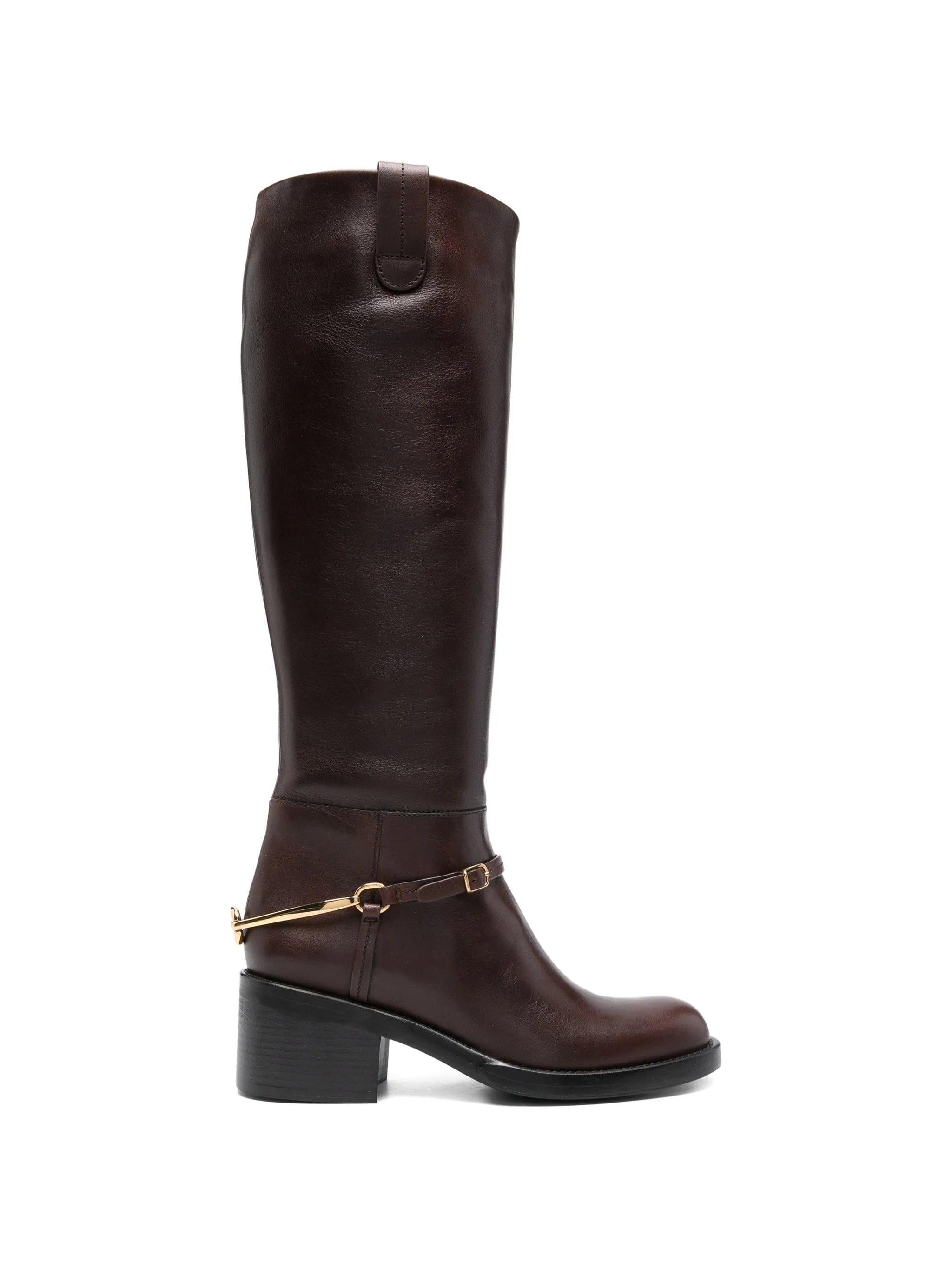 Chloé Dakota round - toe strap boots